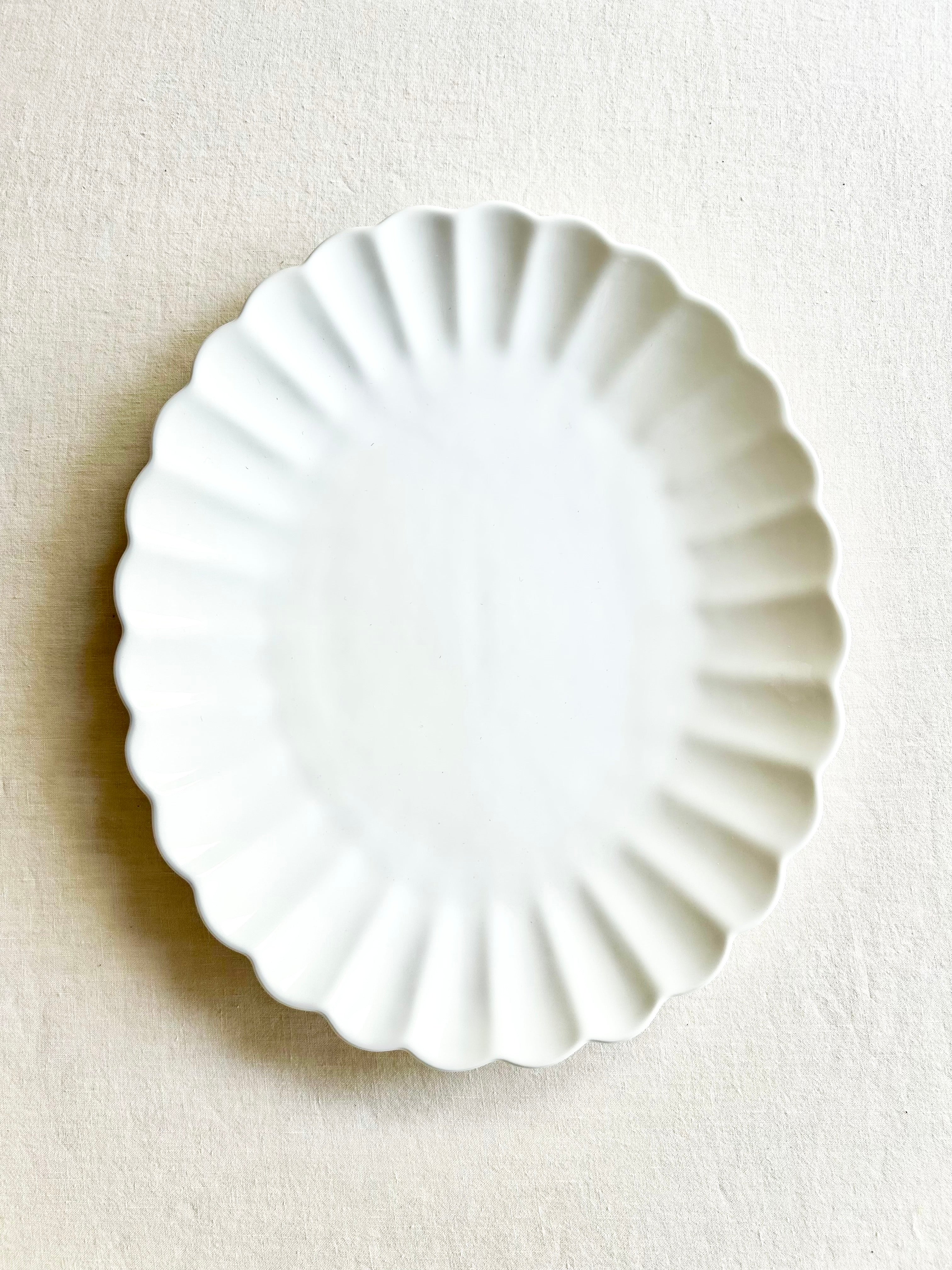 Oyster Oval Platter - White