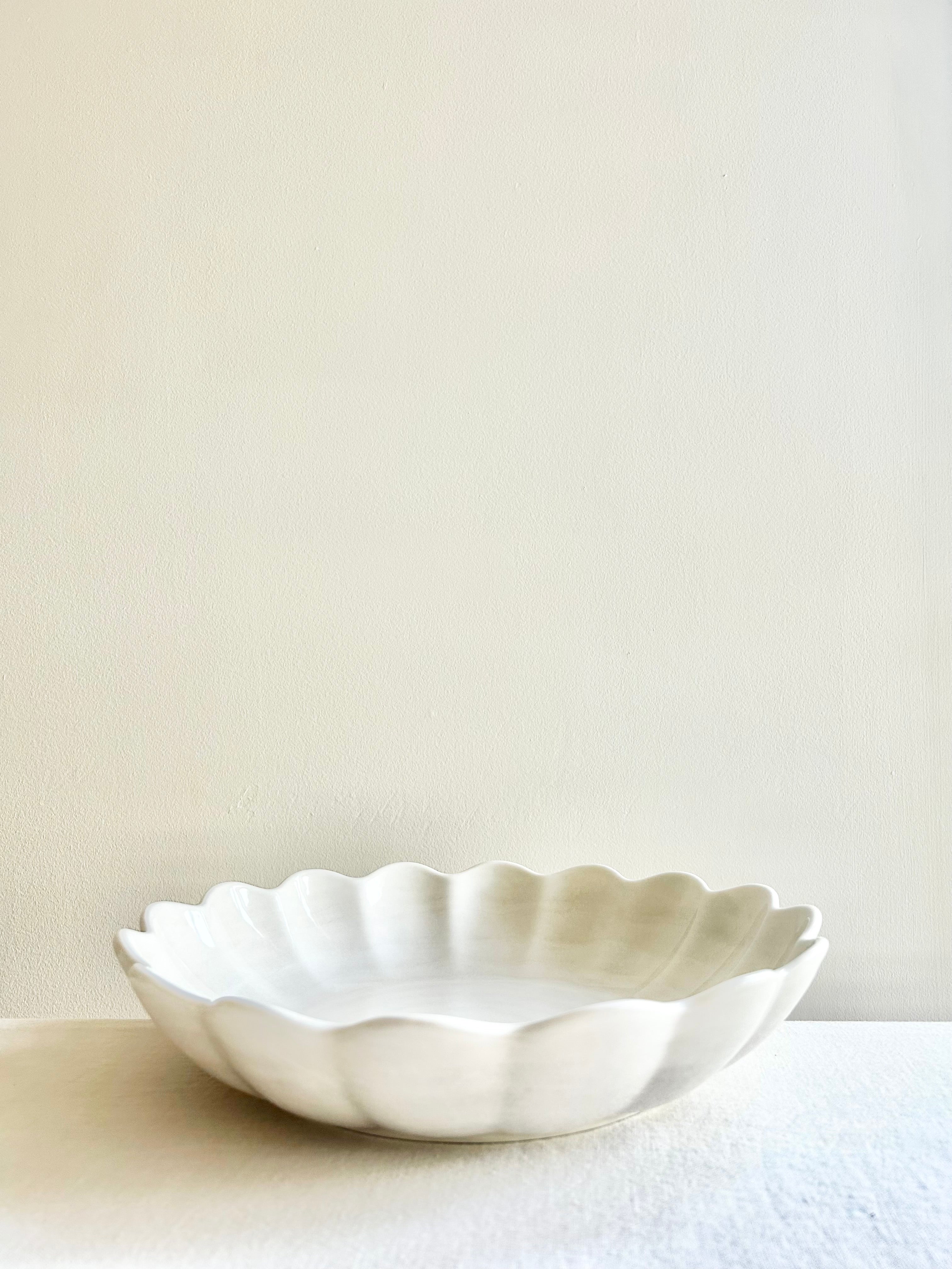 Oyster Oval  Serving Bowl 12" - Sand