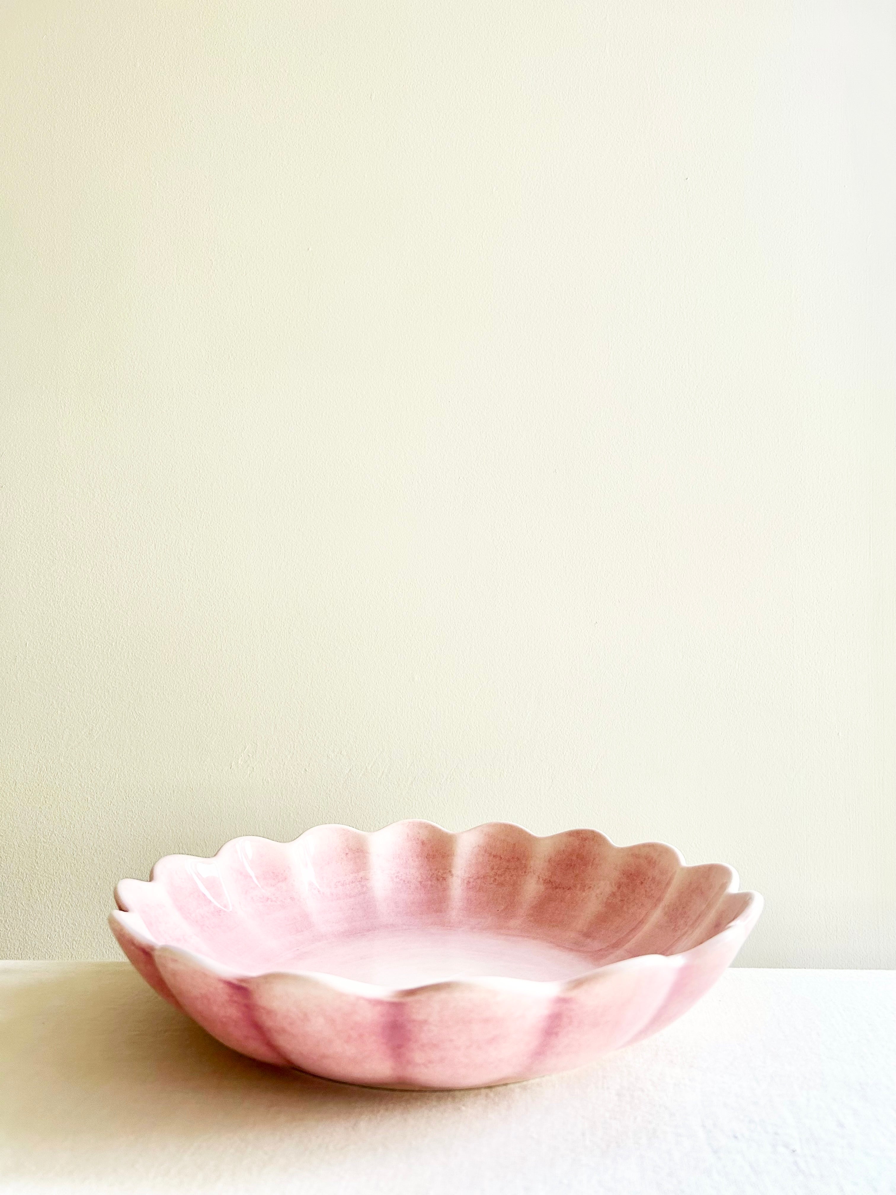 Oyster Oval  Serving Bowl 12" - Blush