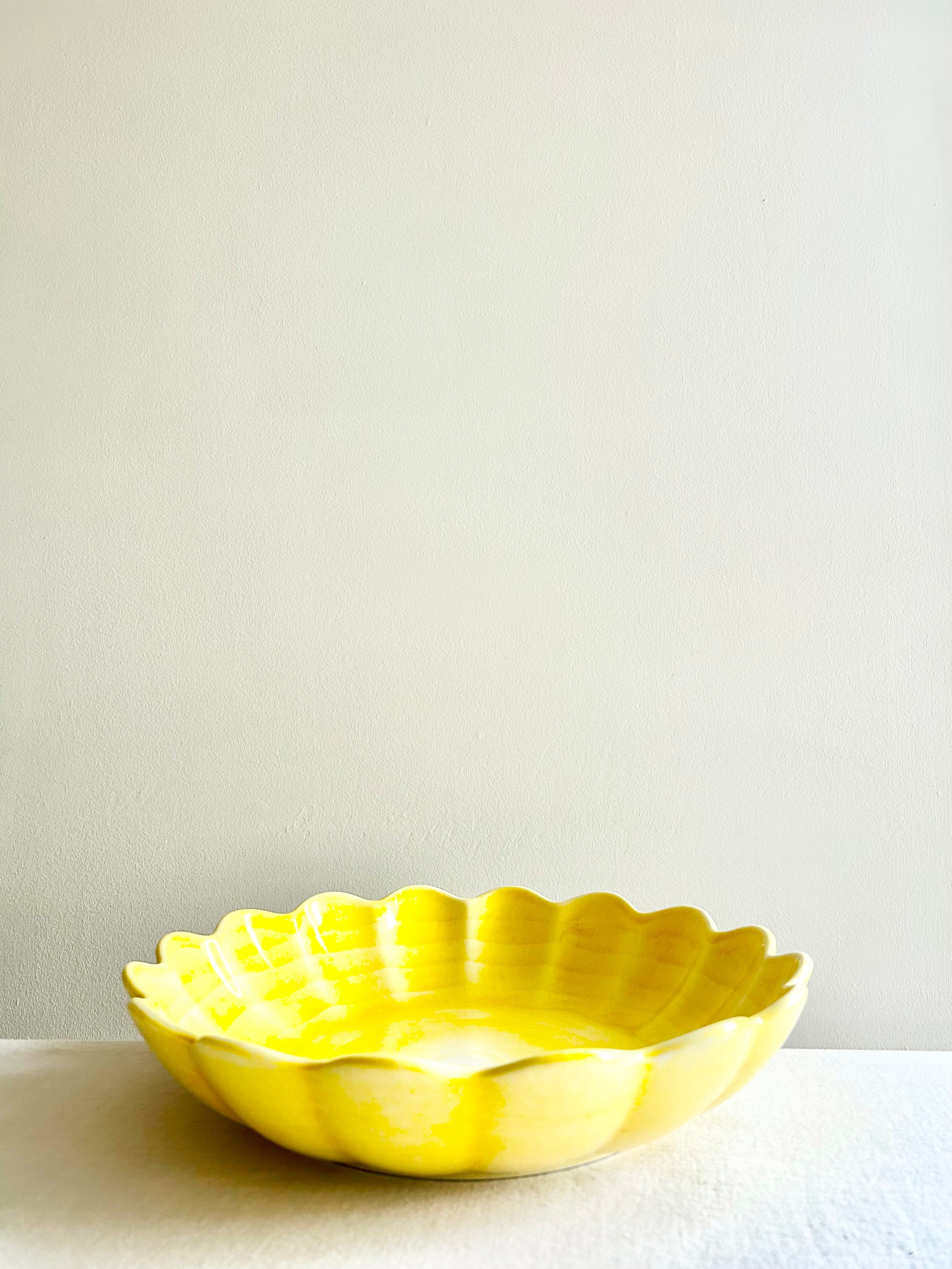 Oyster Oval  Serving Bowl 12" - Sunny
