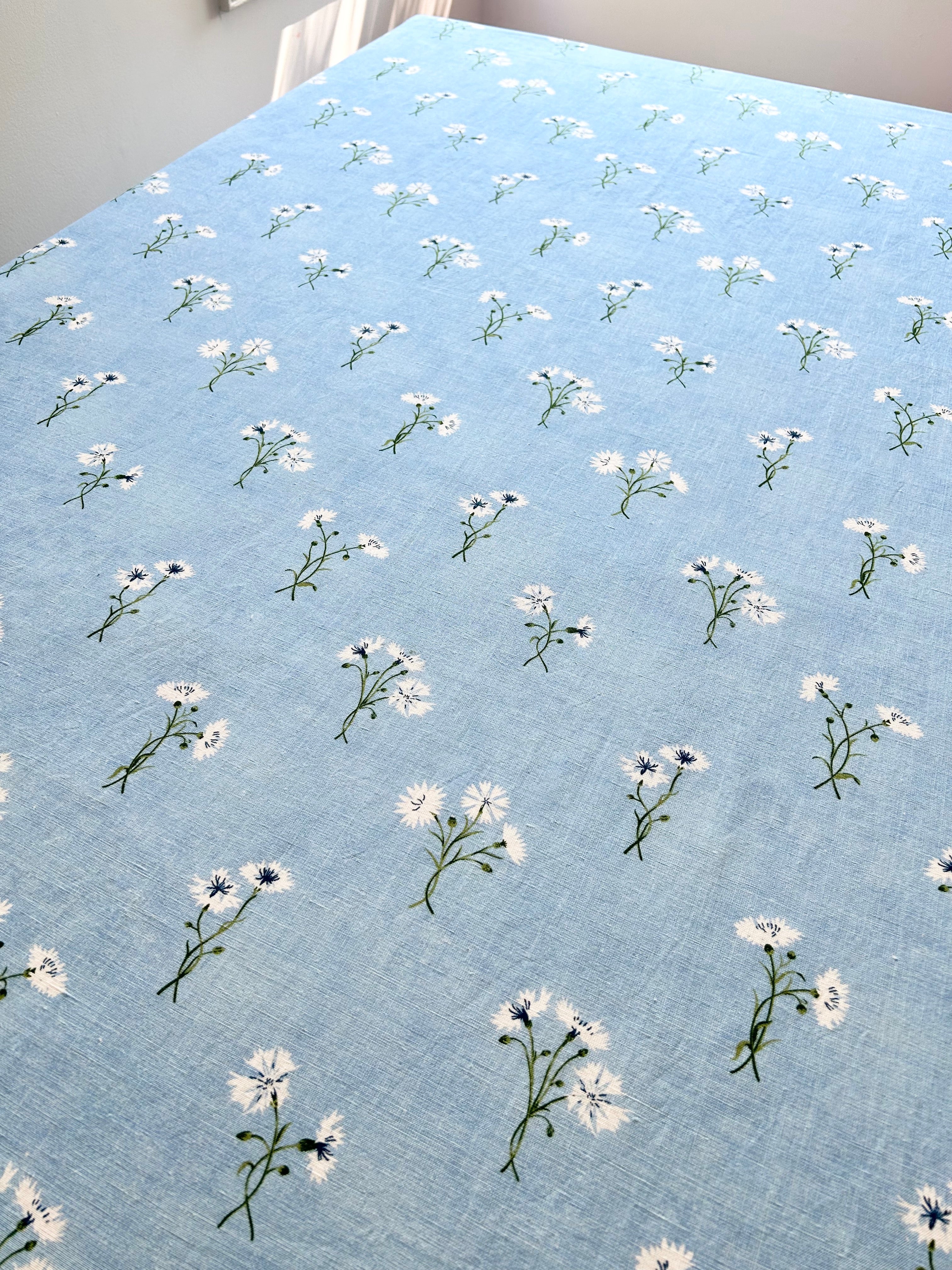 Louisa Cornflower Tablecloth - Delphinium