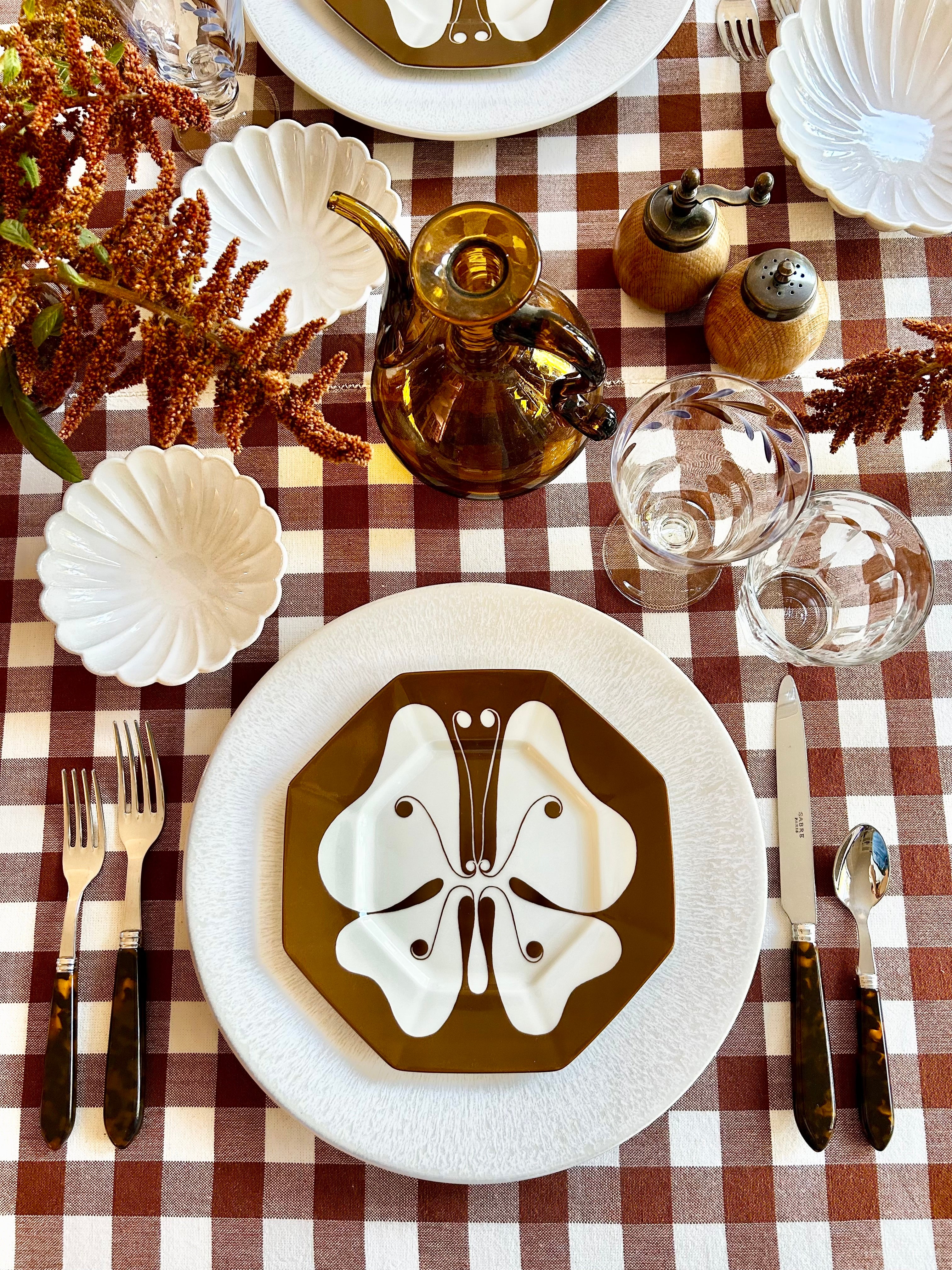 Historic Fitz and Floyd Butterfly Dessert Plates - S/10