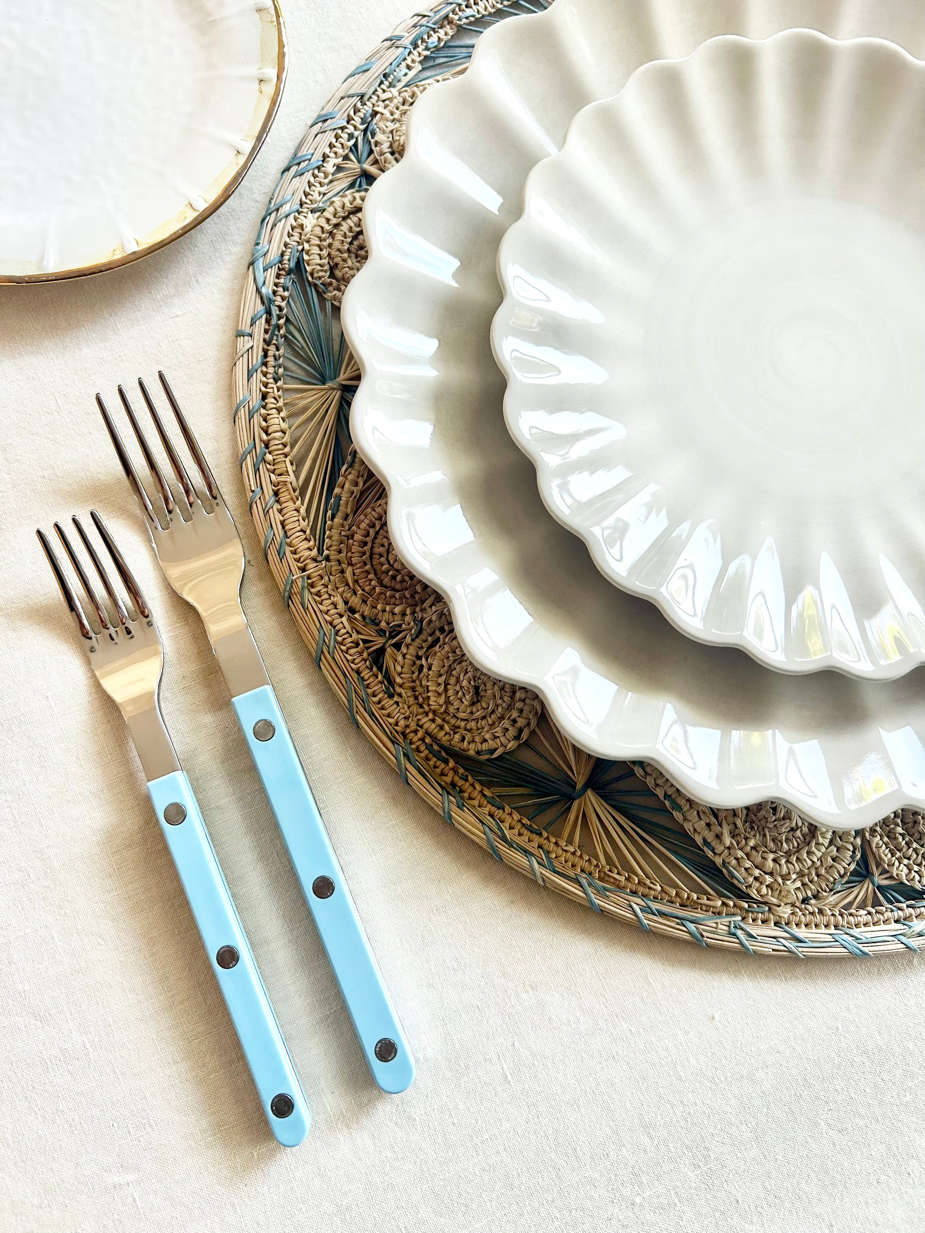 Bistro Pastel Blue Flatware - 5 piece set