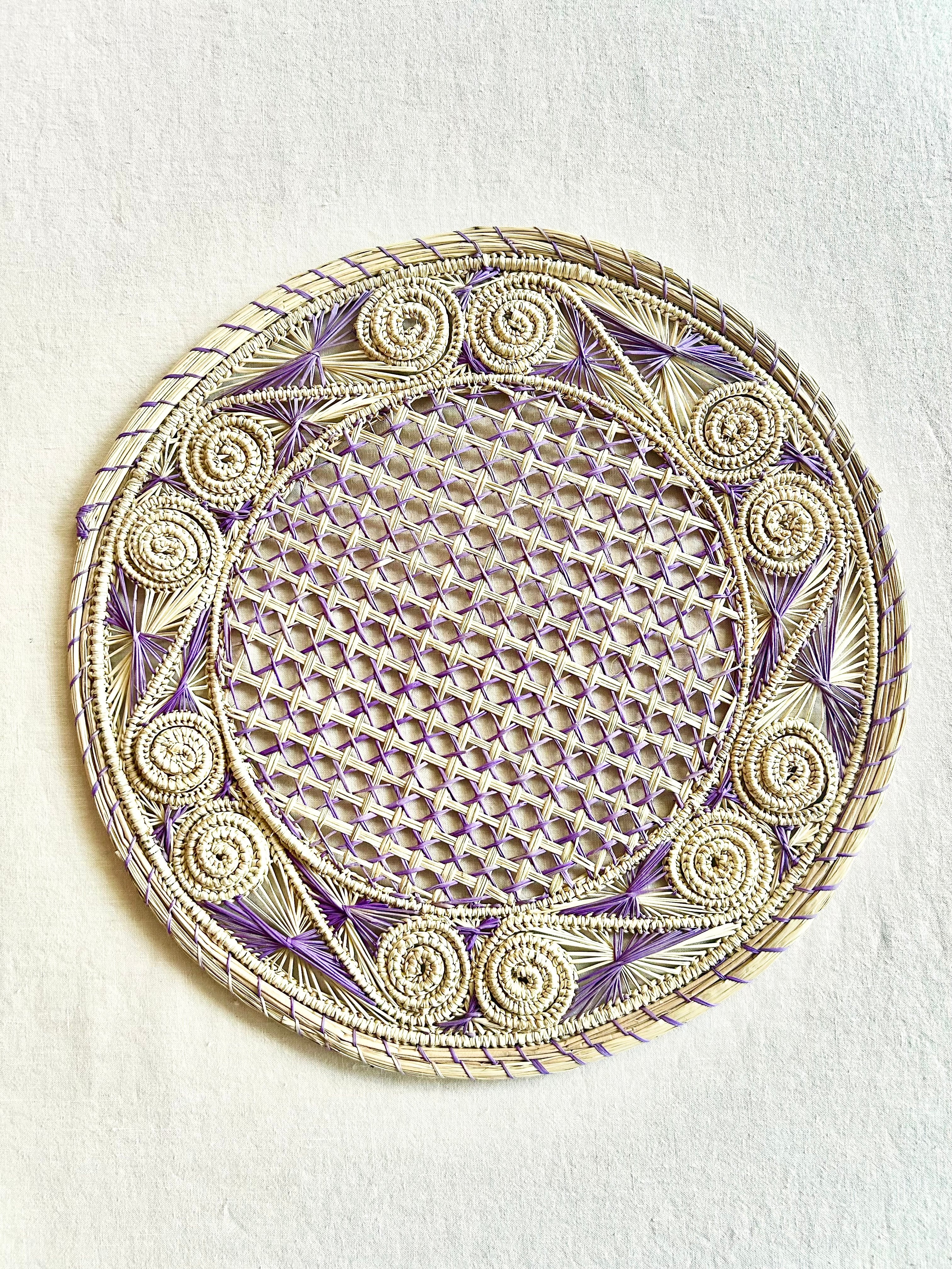 Soleil Charger / Placemat - Lavender  S/4