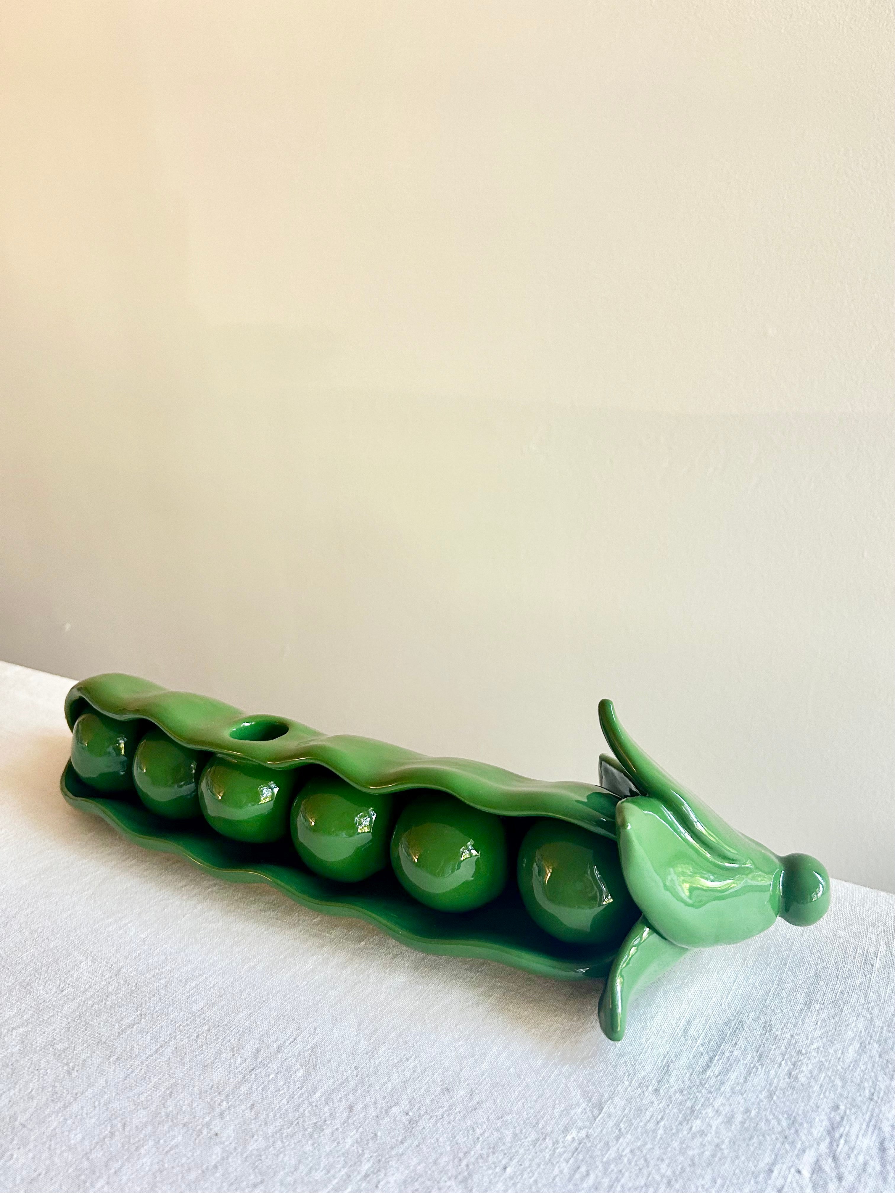 Giant Pea Pod Candleholder