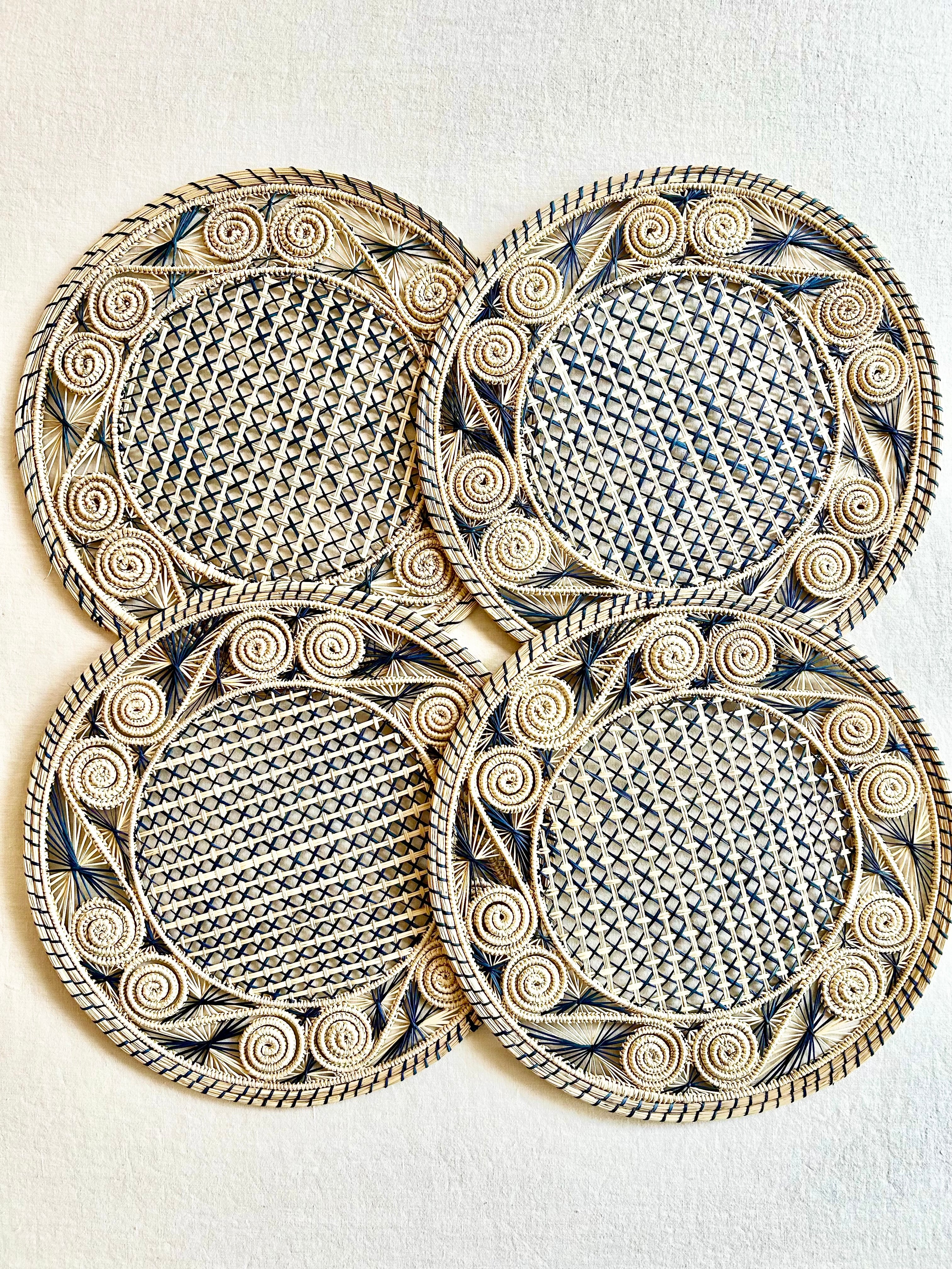 Soleil Charger / Placemat - Azure Blue S/4