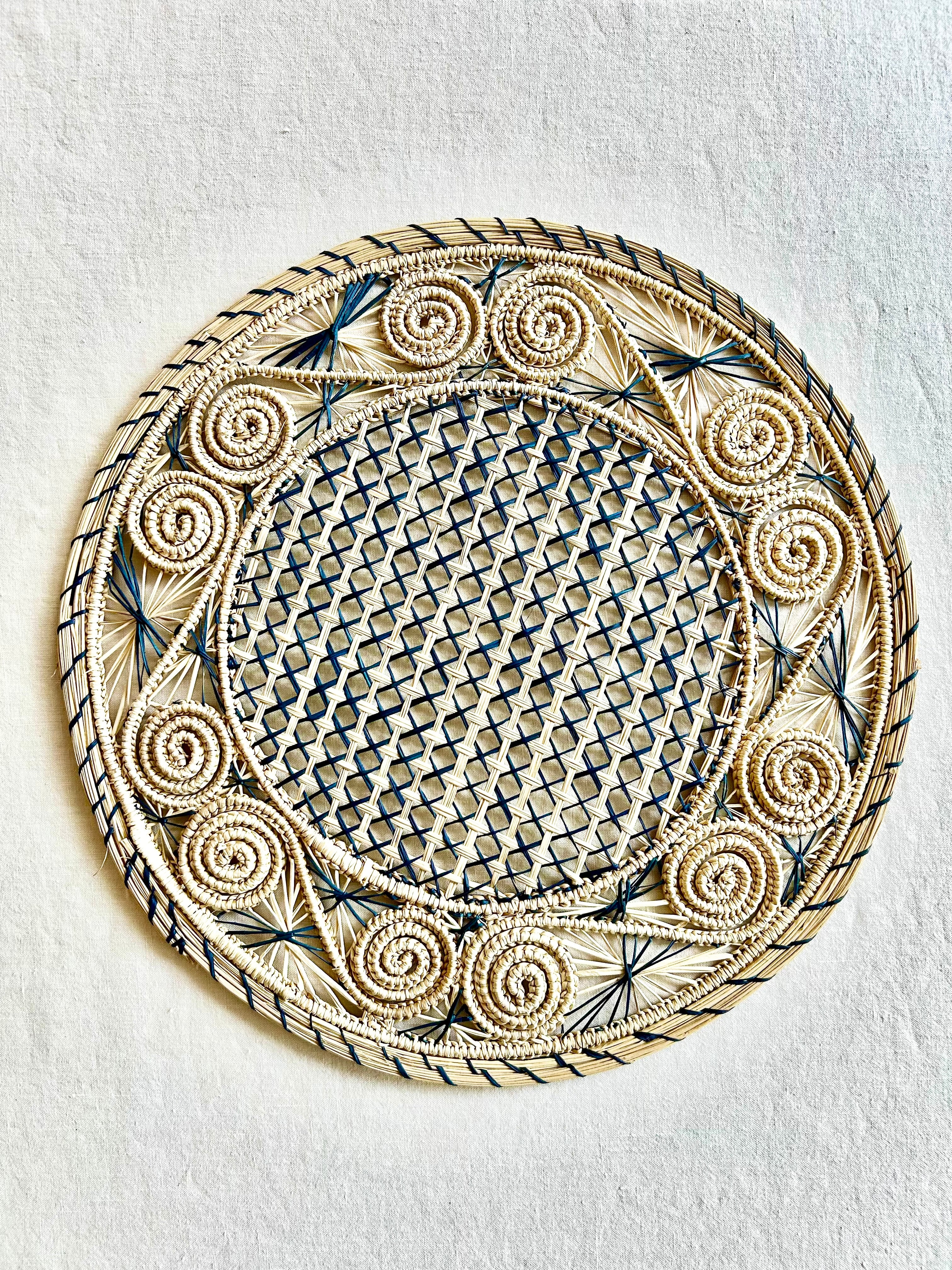 Soleil Charger / Placemat - Azure Blue S/4