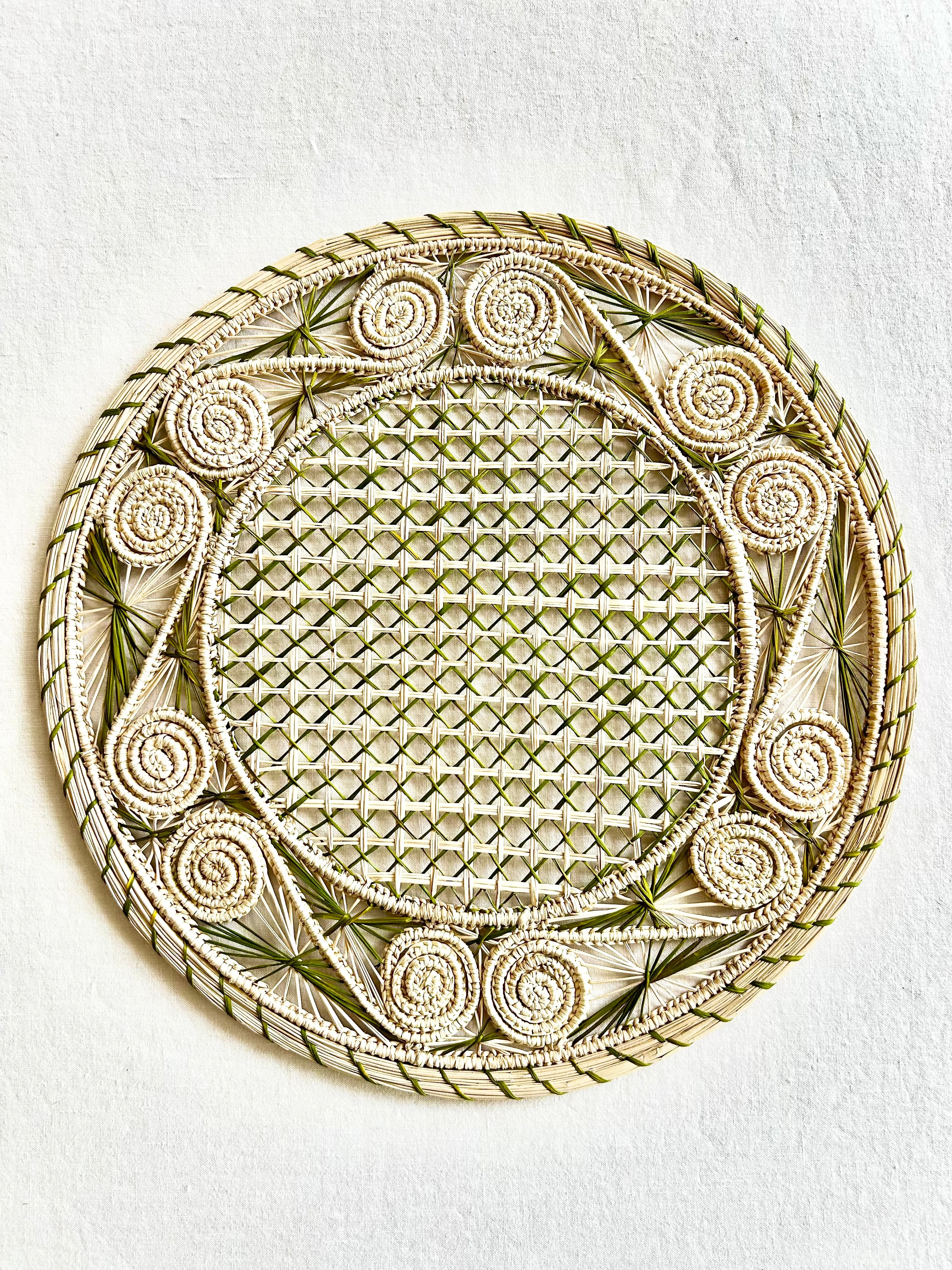 Soleil Charger / Placemat - Olive S/4