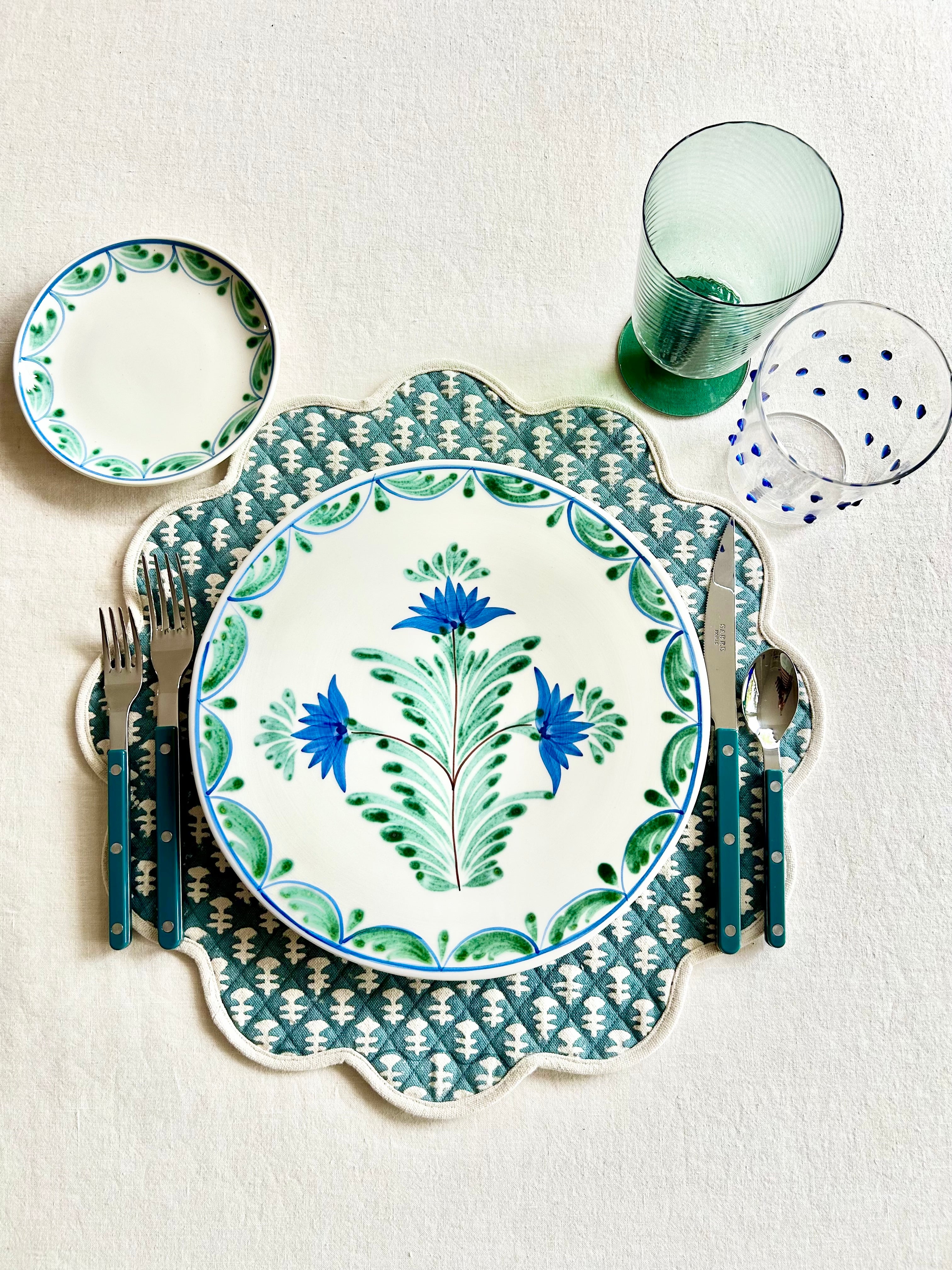 Boti Quilted Placemat - Teal - S/4