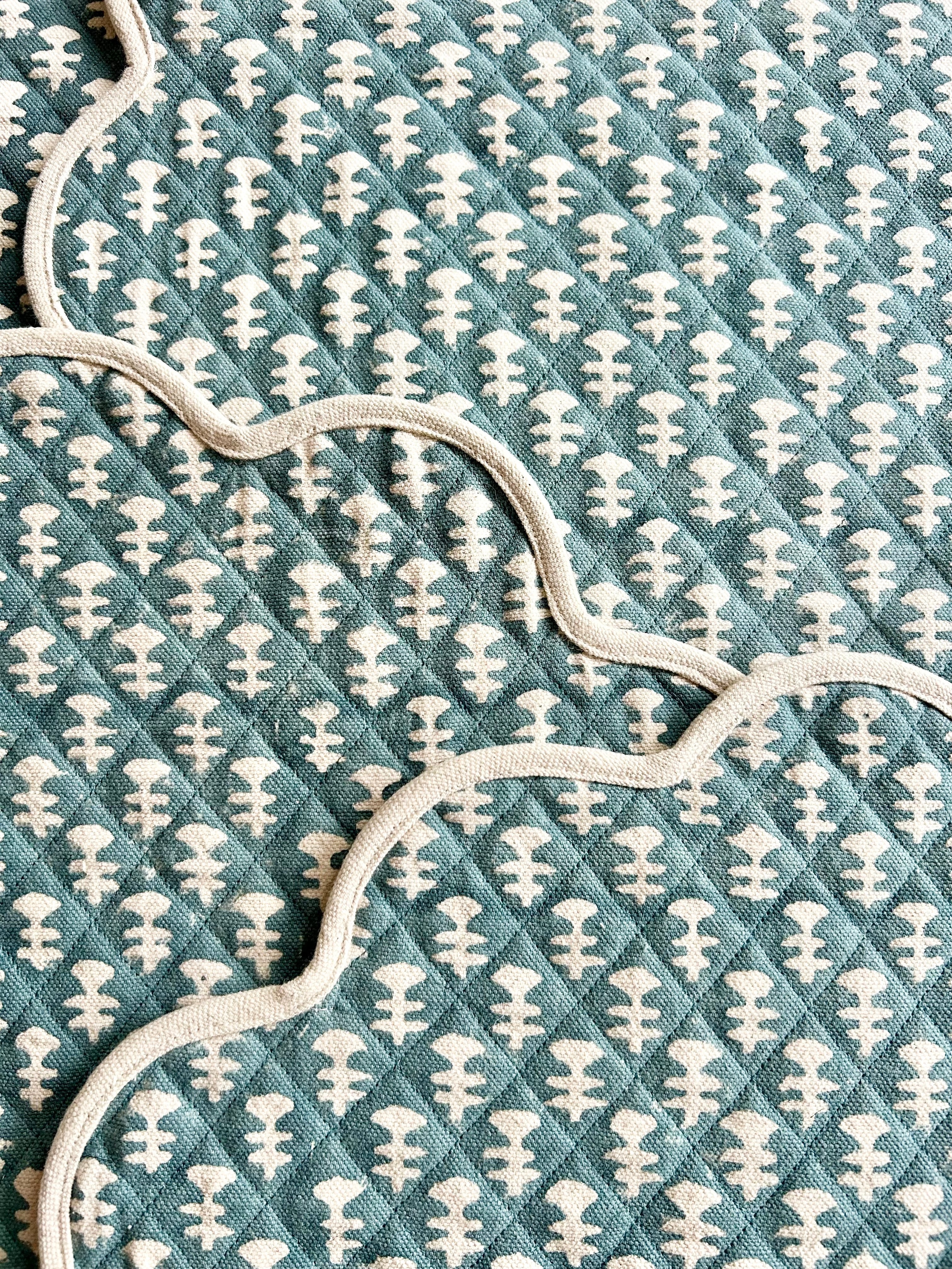 Boti Quilted Placemat - Teal - S/4