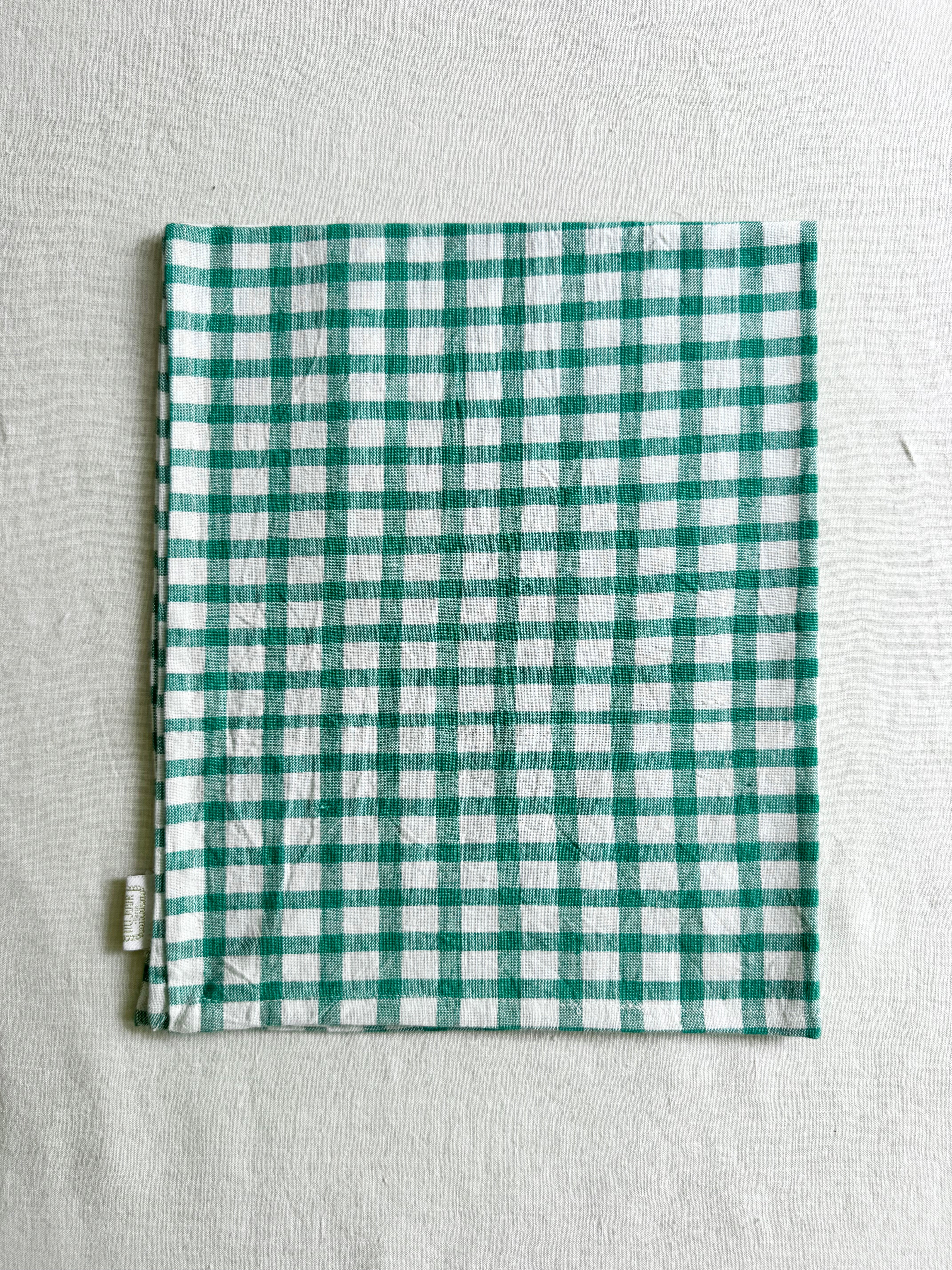 Mara Tea towel - Green Checks
