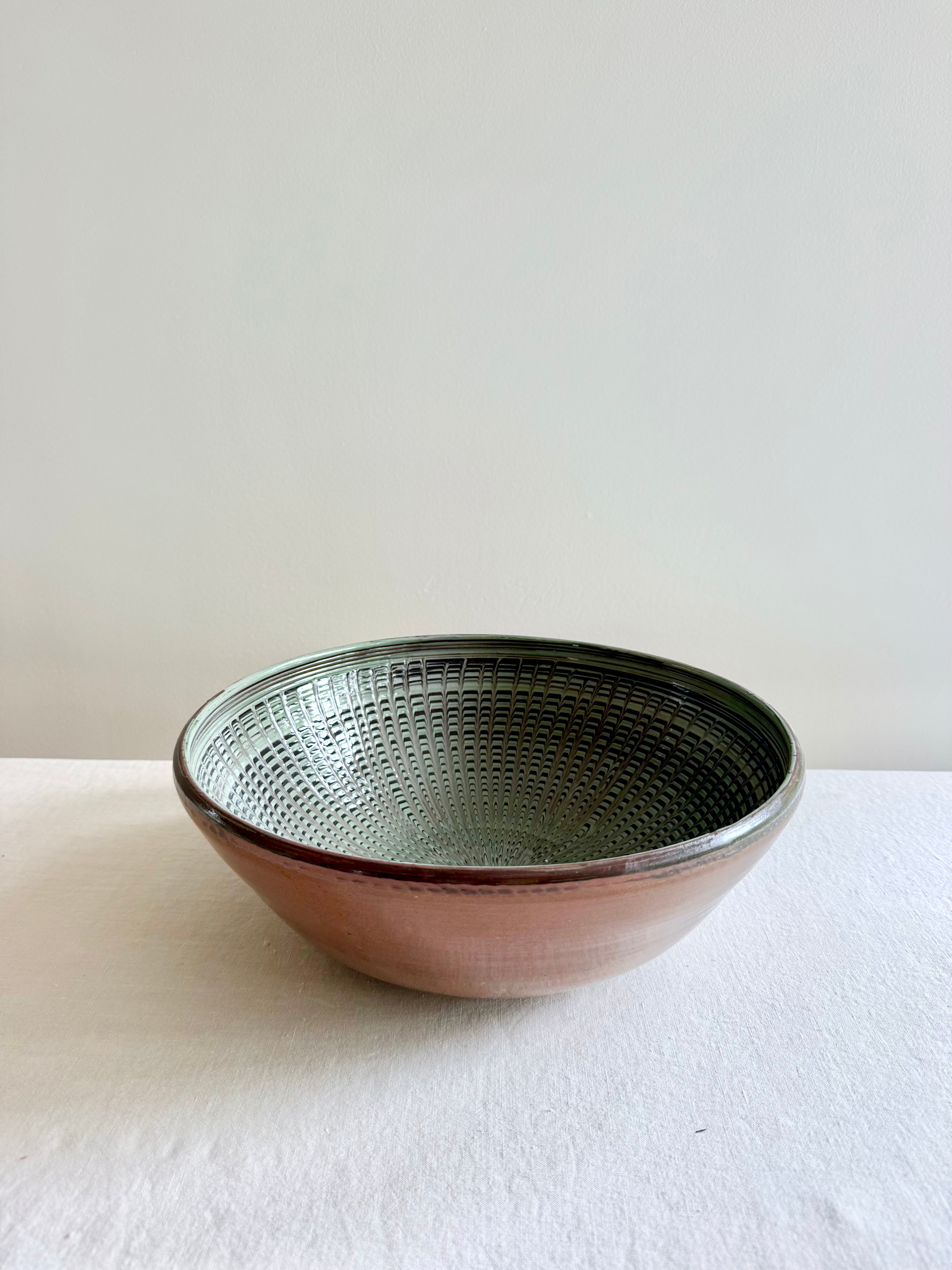 Jade Peacock Pasta Bowl - 12"