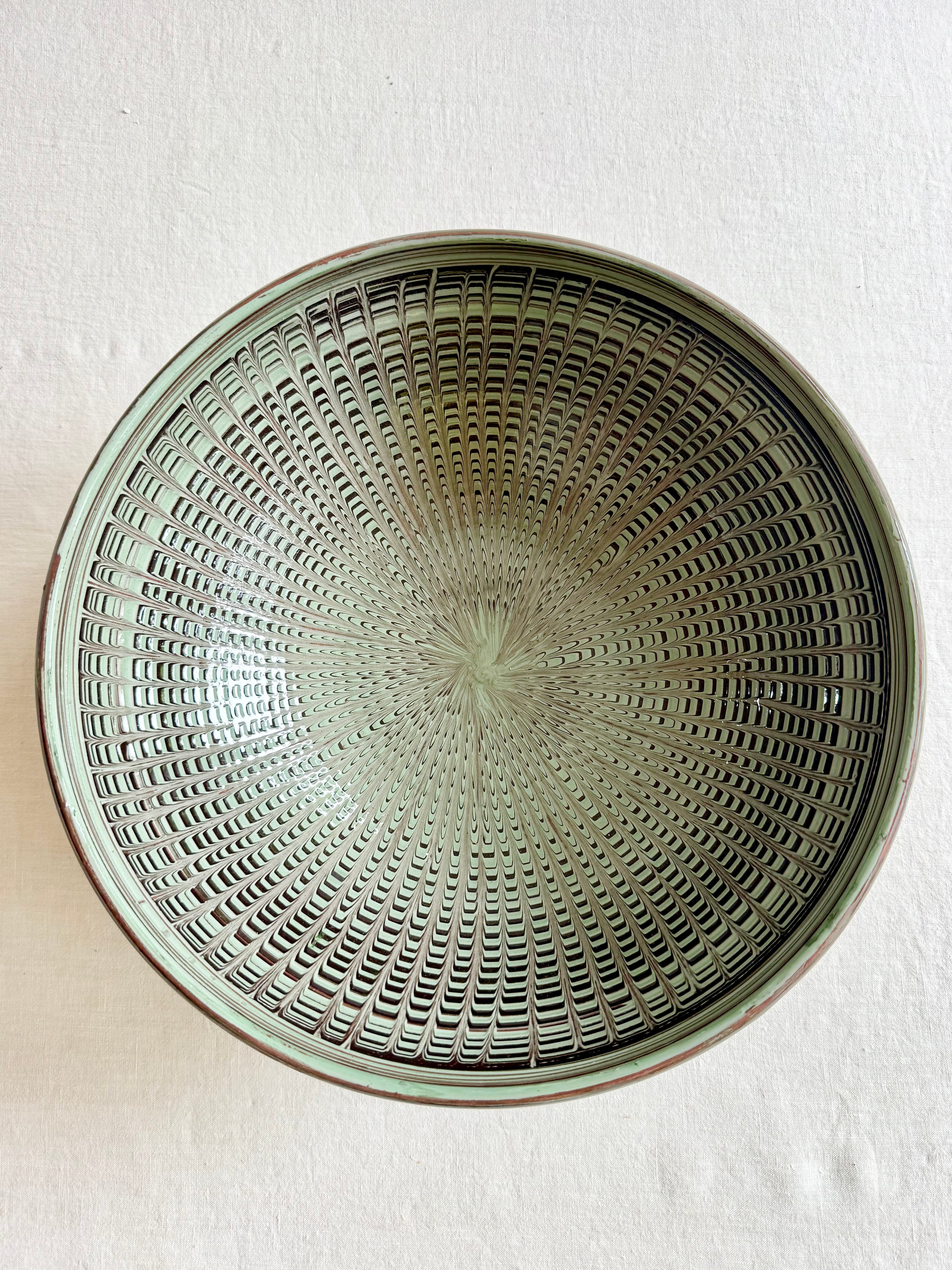 Jade Peacock Pasta Bowl - 12"