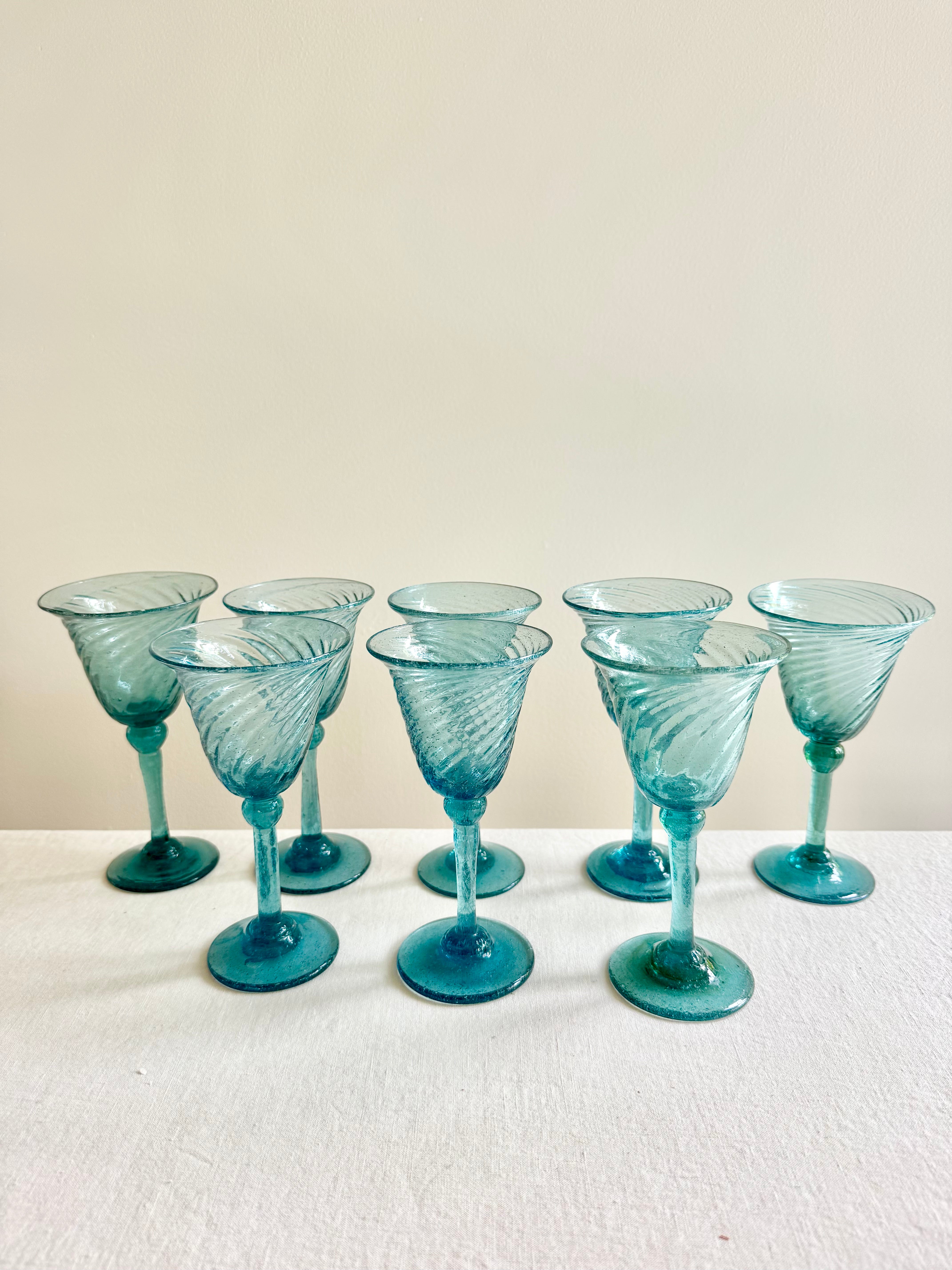Historic Murano Goblets - S/8