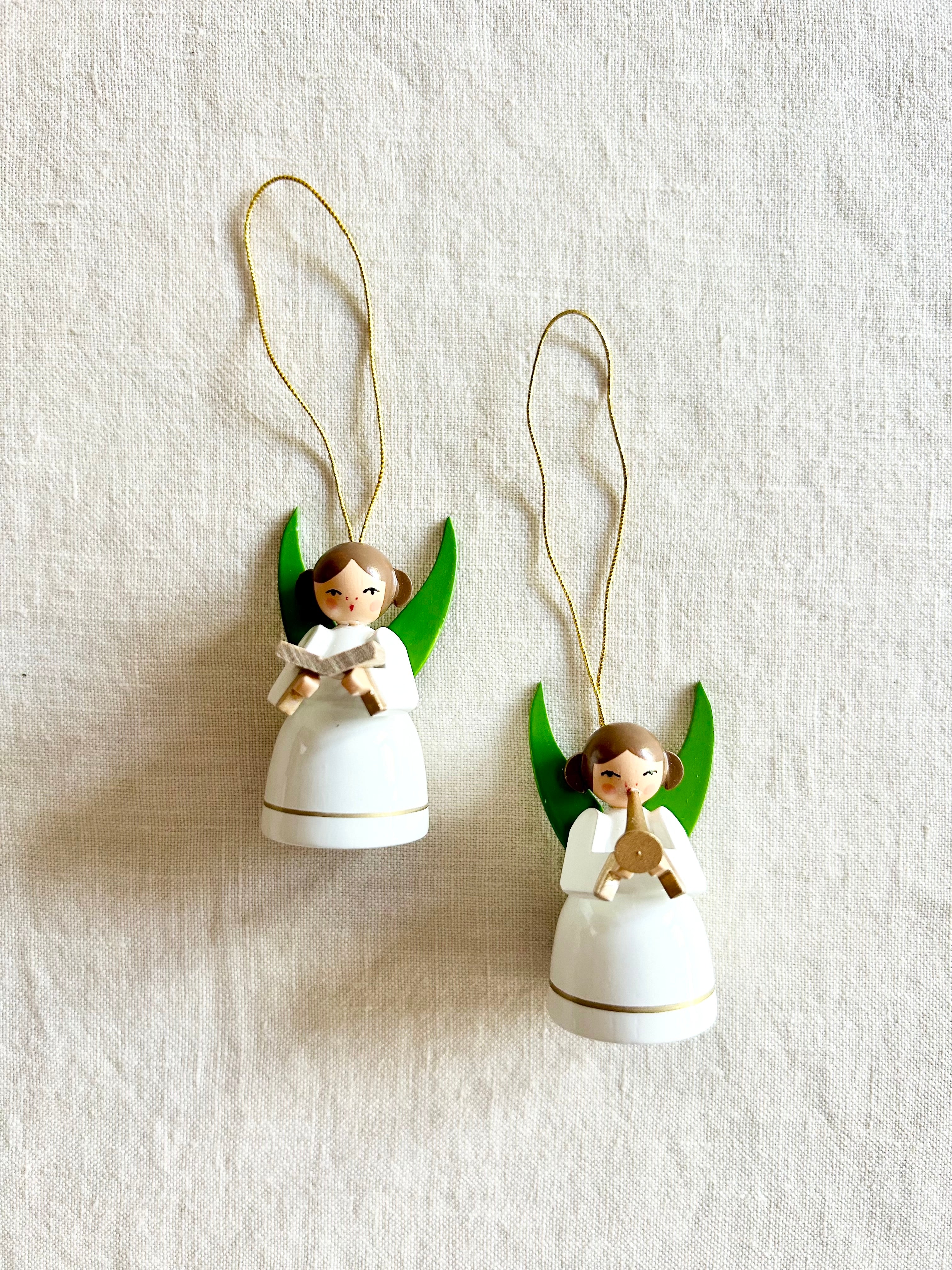 Angel Musician Ornaments S/2