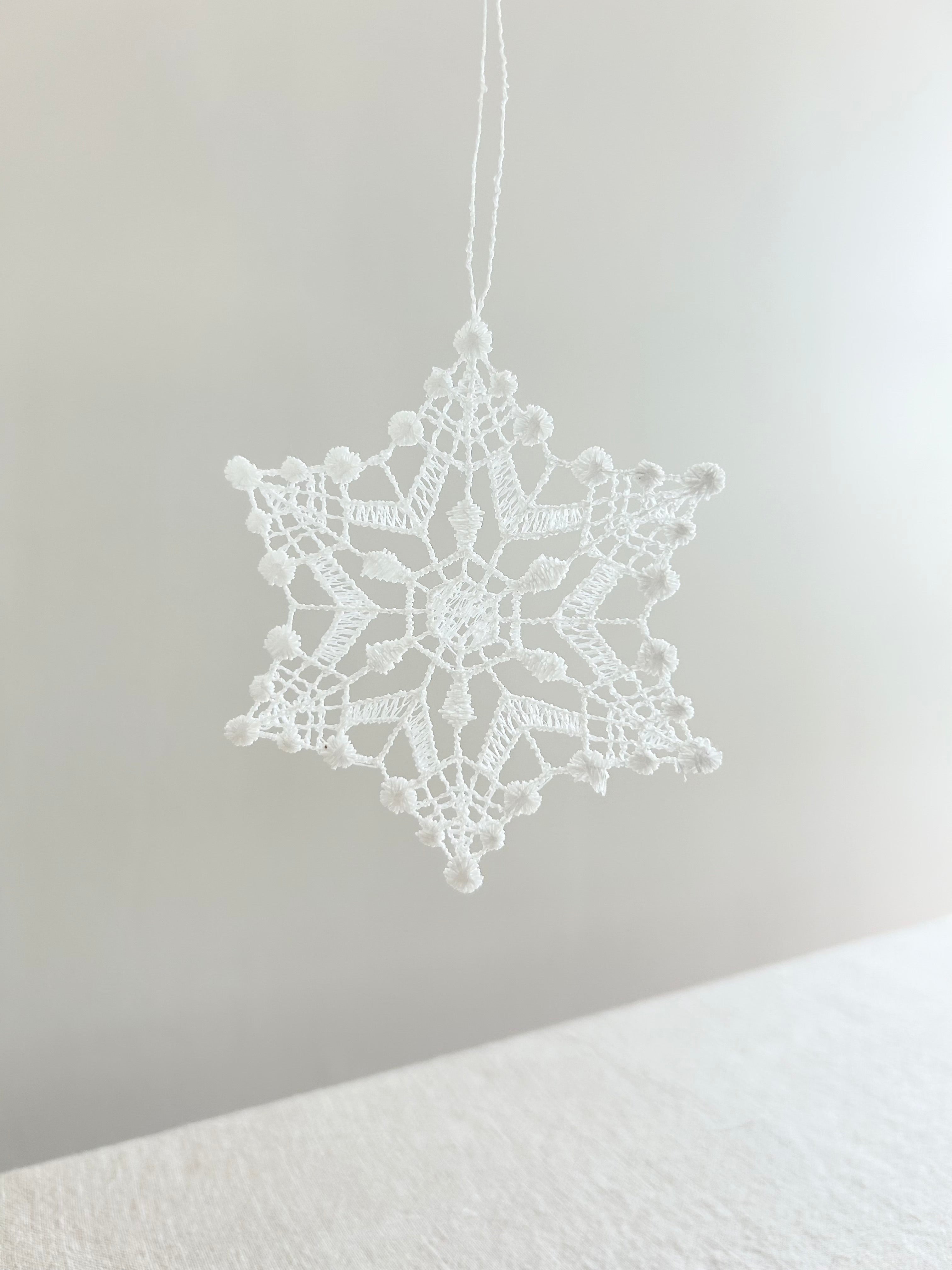 Lace Ornament - Snow star