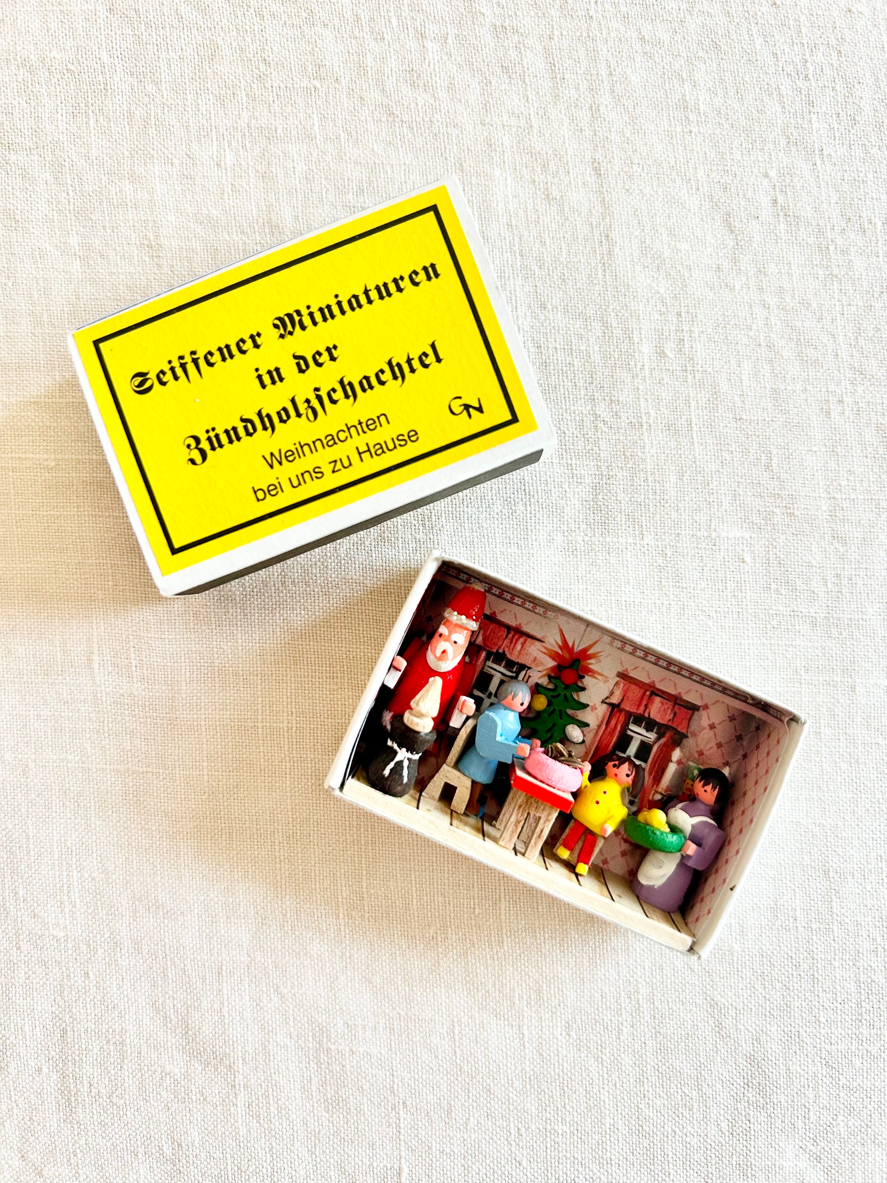 Matchbox Scene - Santa at  Home