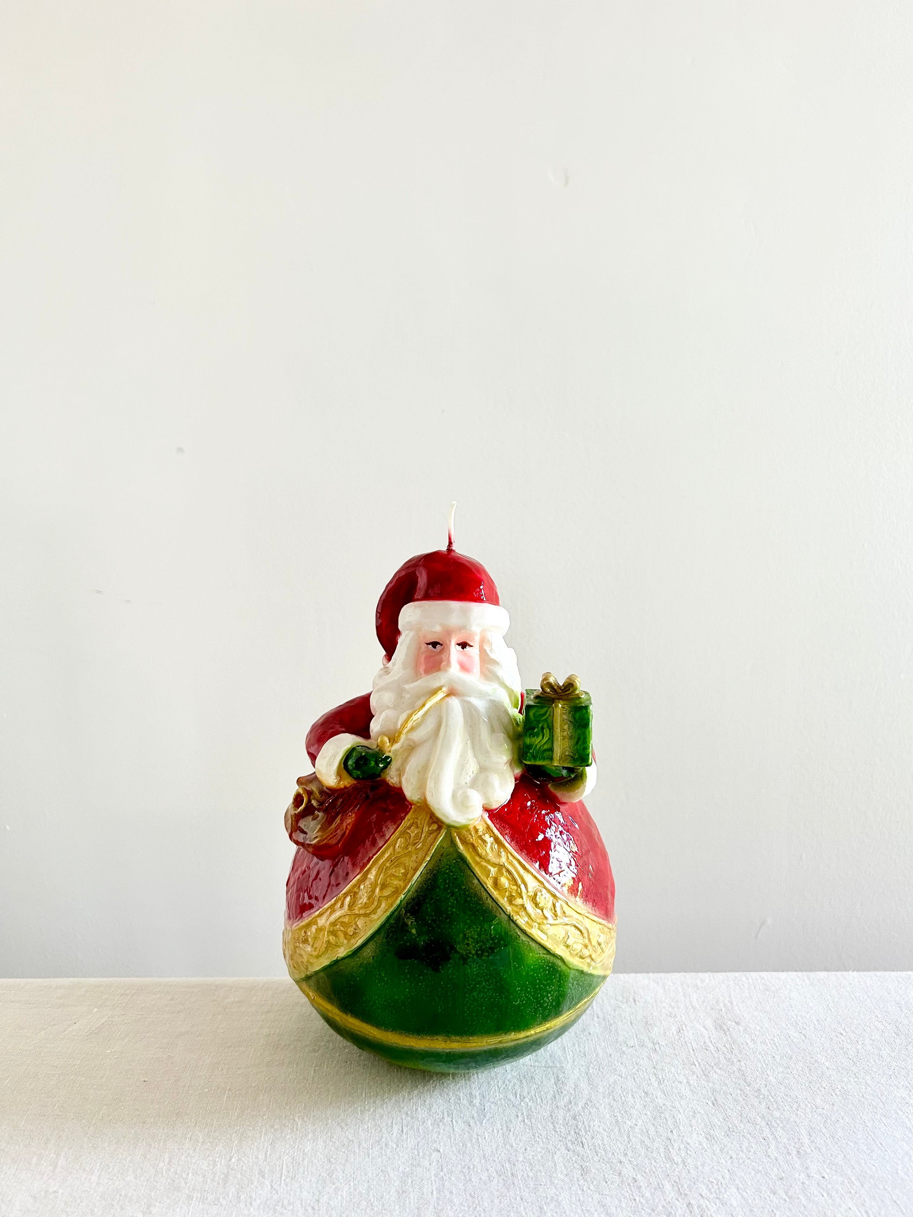 Jolly Santa Candle