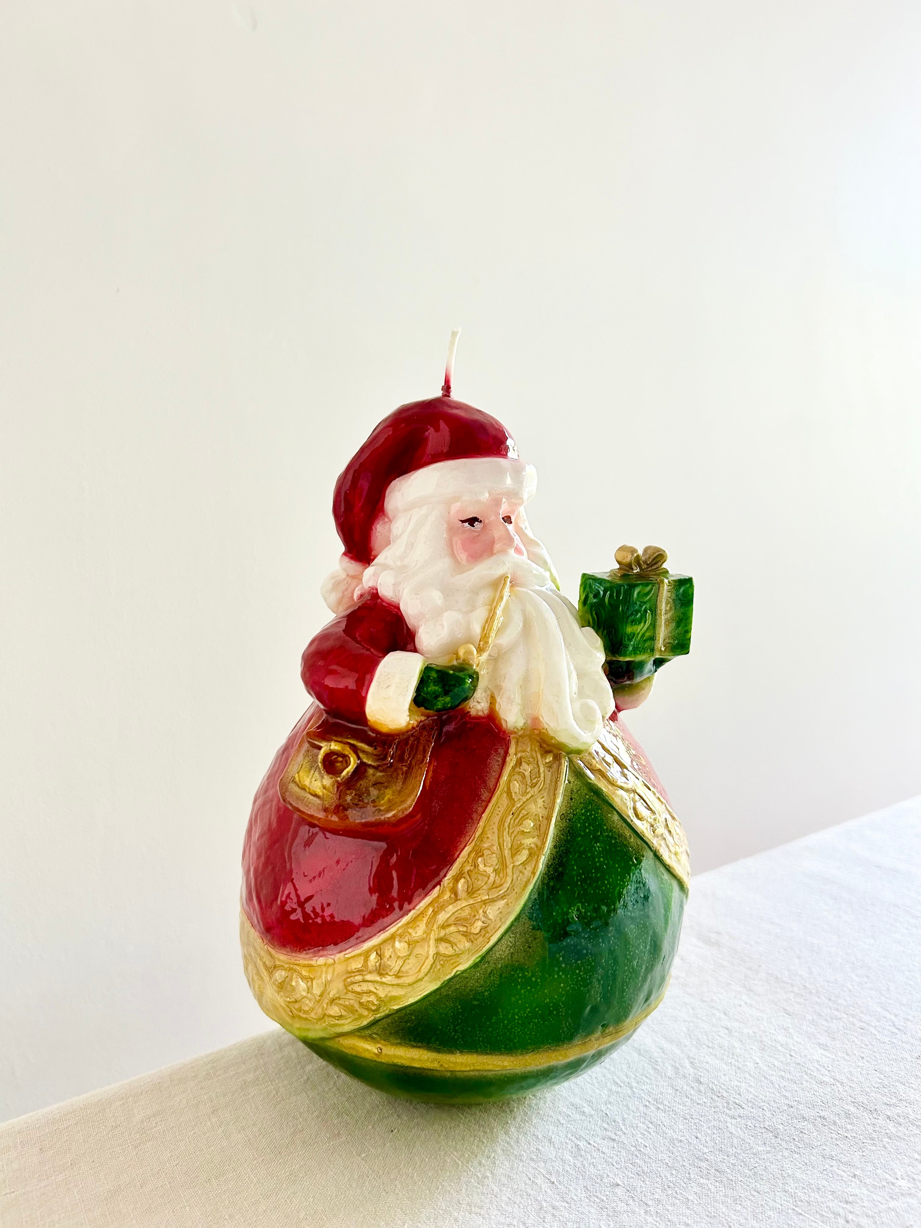 Jolly Santa Candle