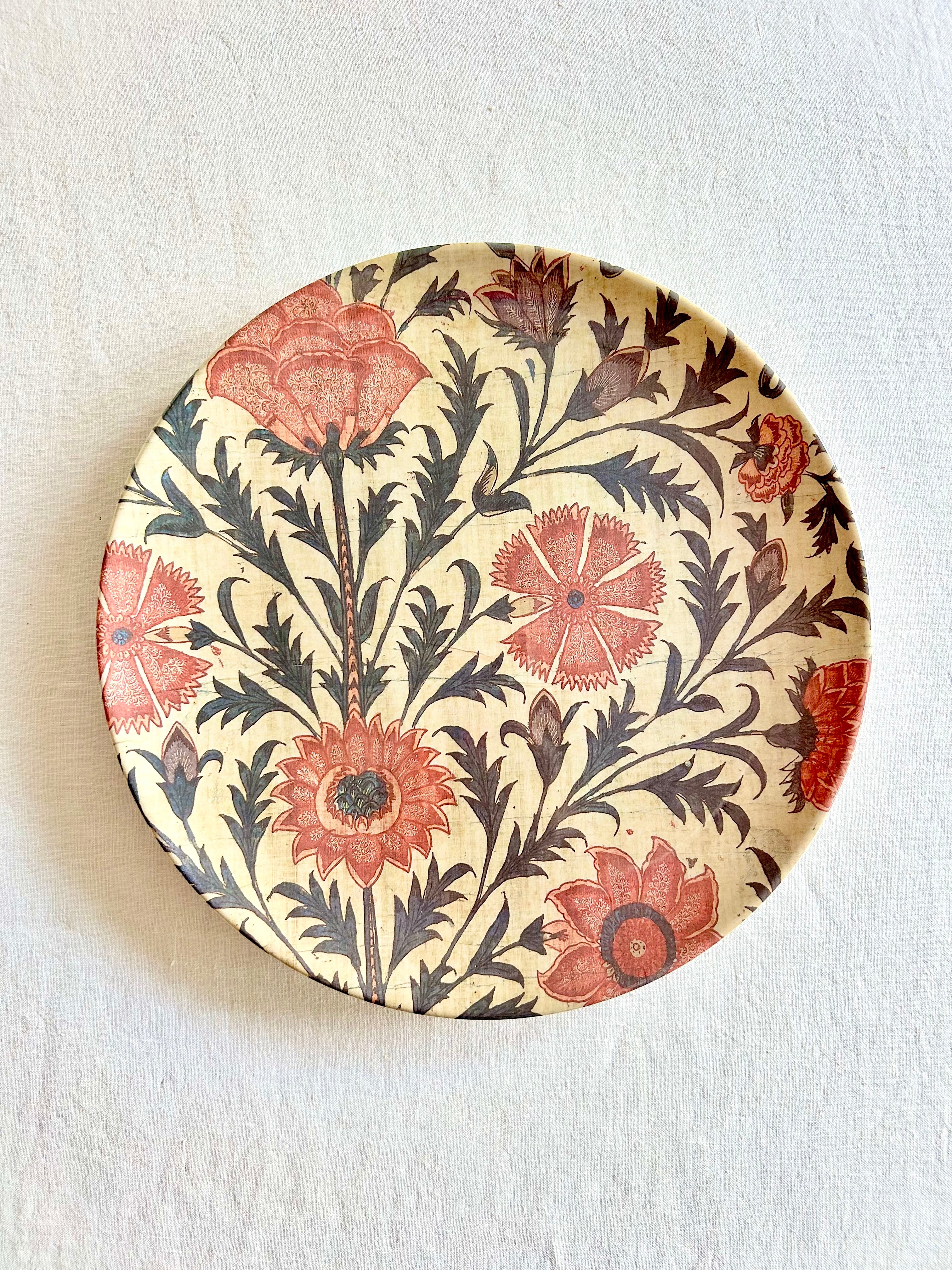 Kalamkari Melamine Dinner Plates S/4