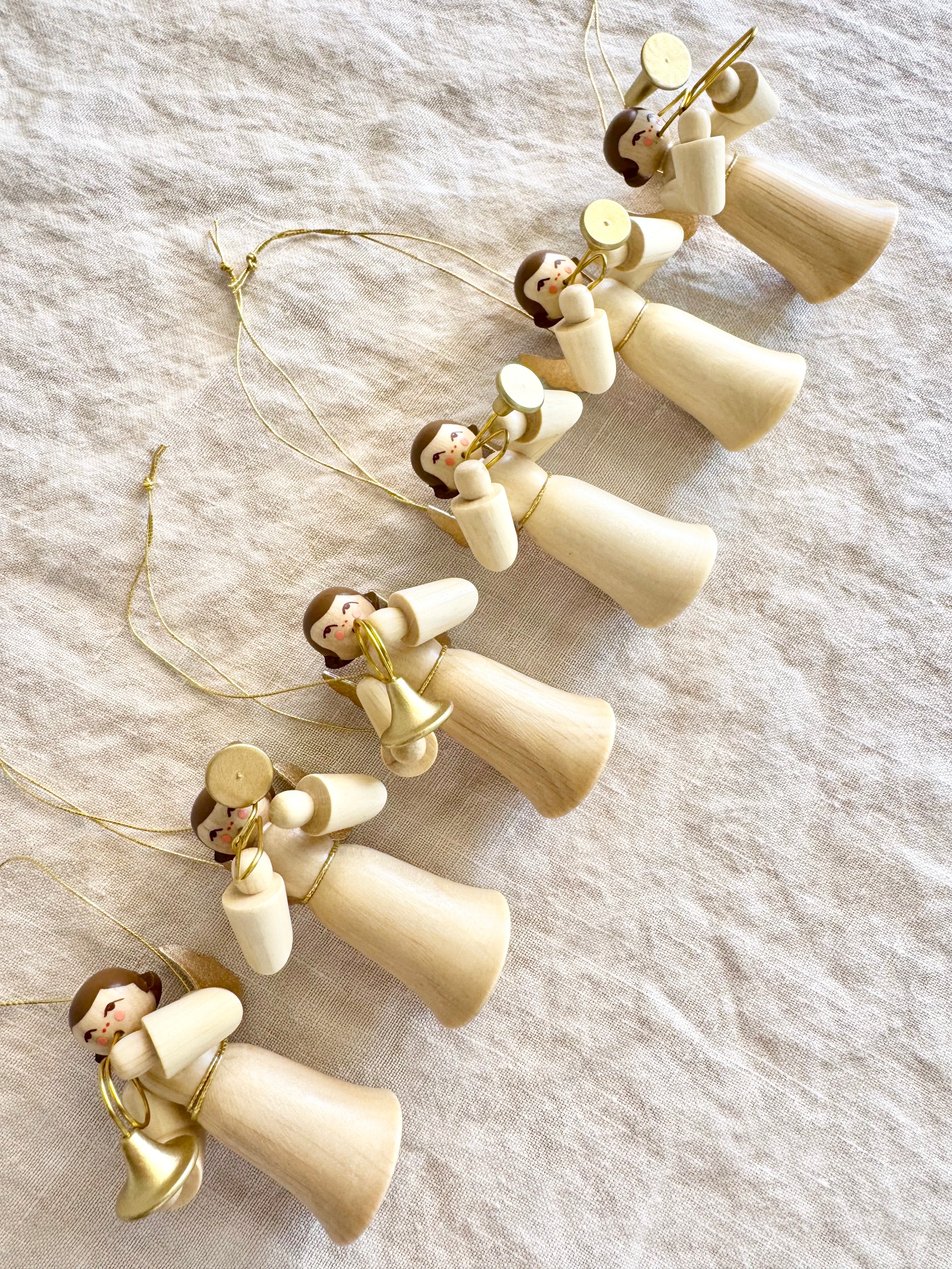 Musical Angel Ornaments S/6