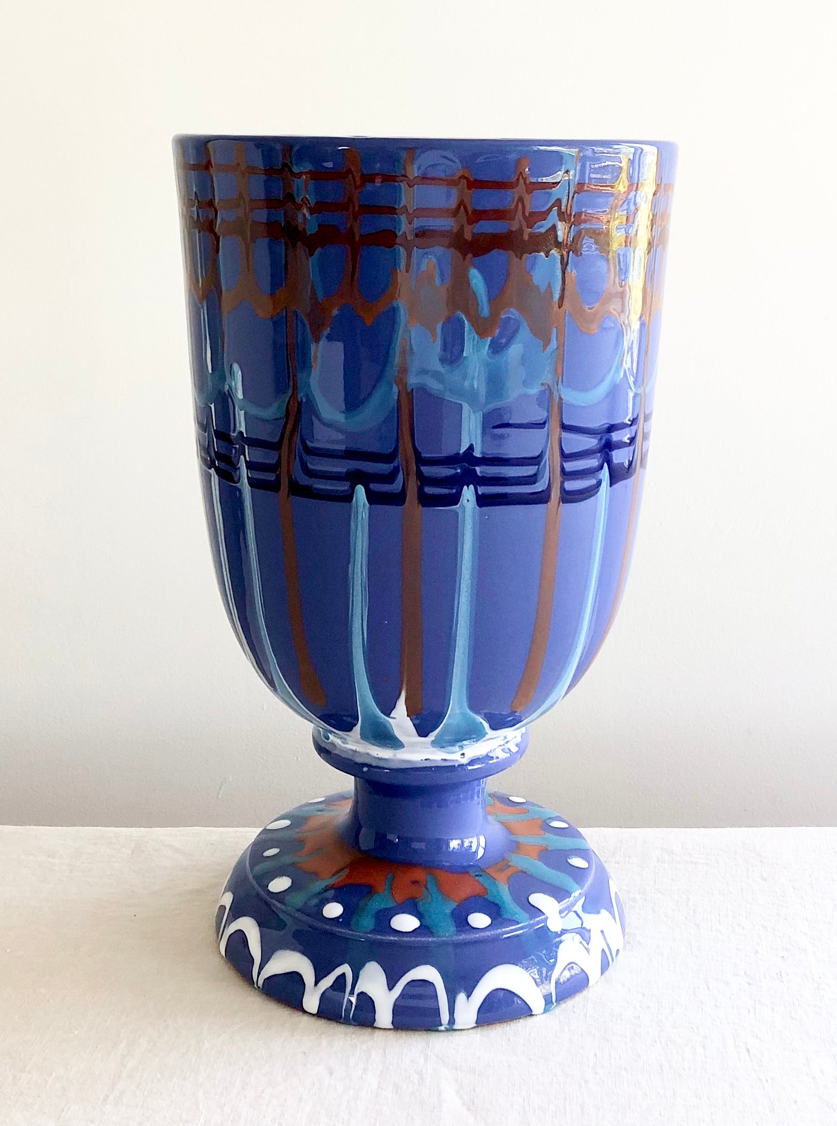 Grande Chalice Vase - Lapis I