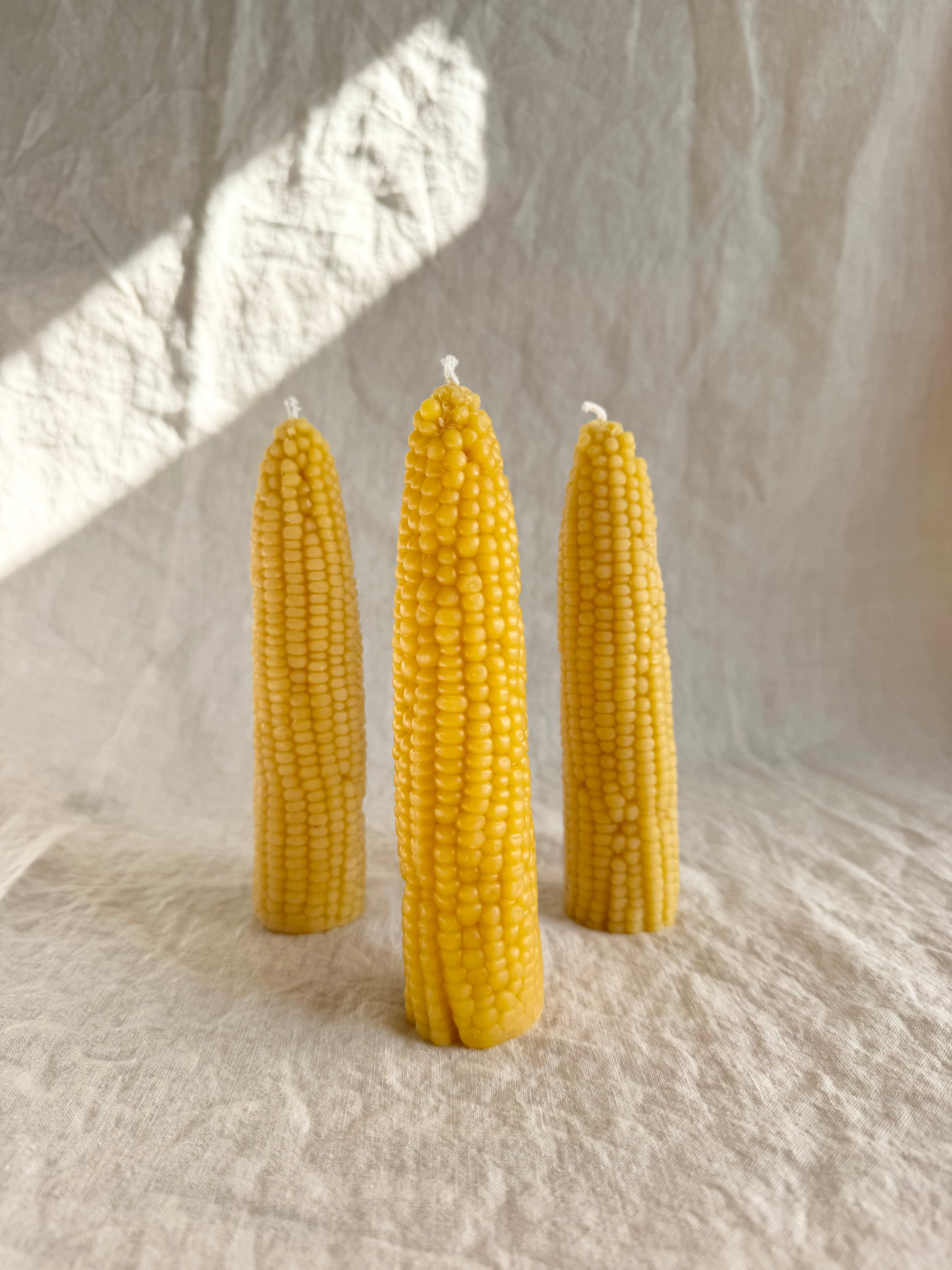 Corn Beeswax Candle