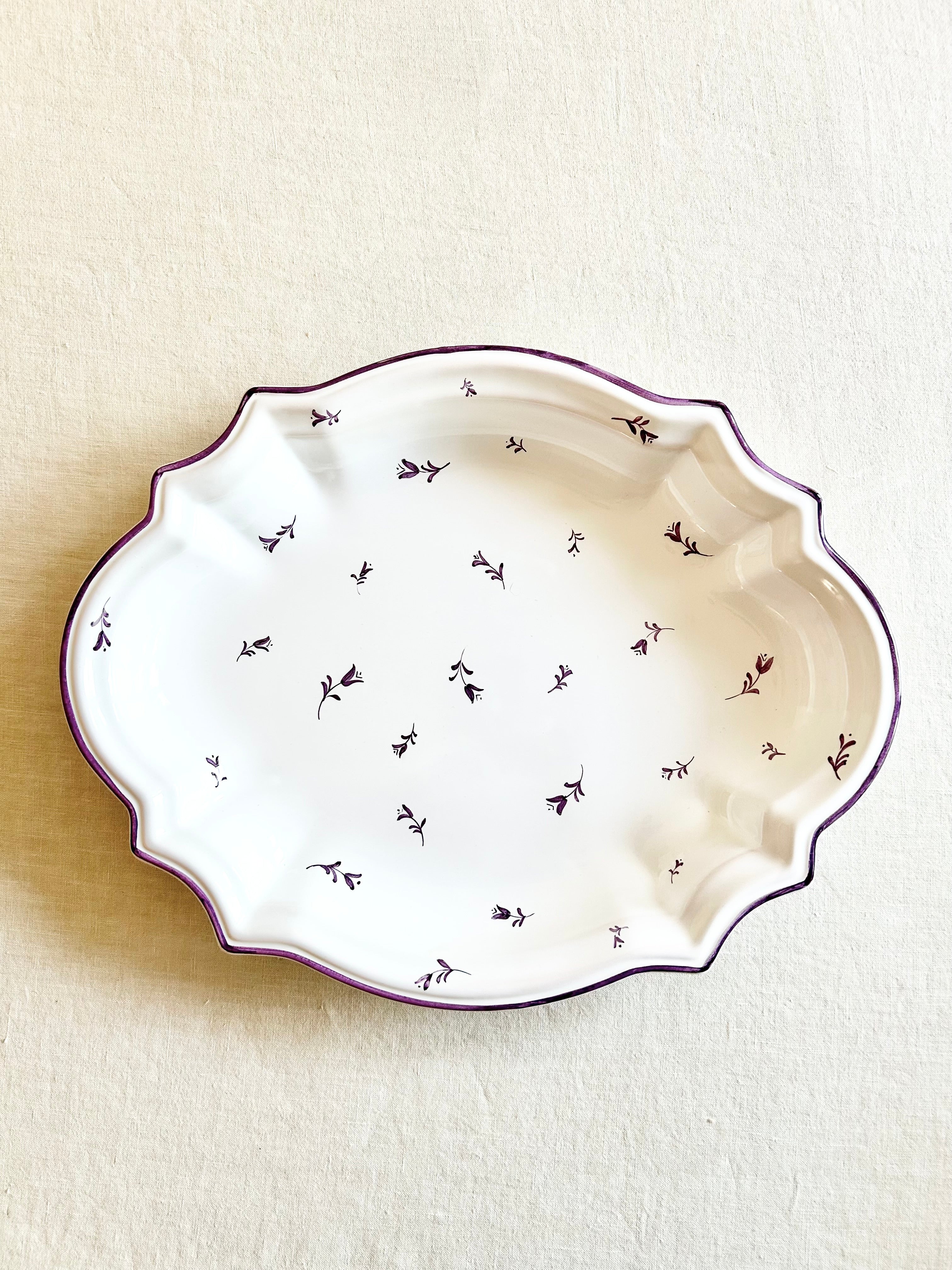 Sainte Marie Serving Platter - Lilac