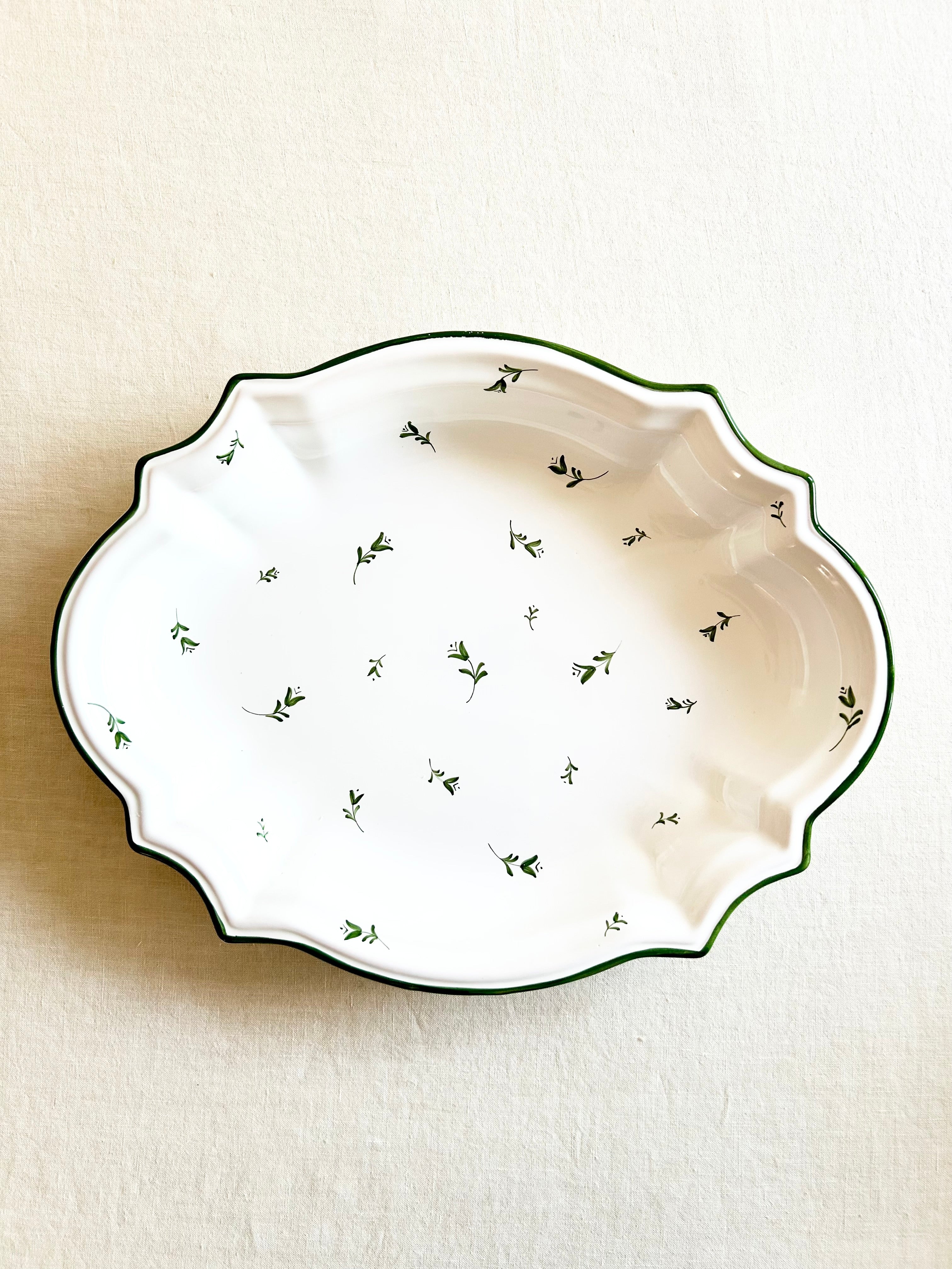 Sainte Marie Serving Platter - Peridot