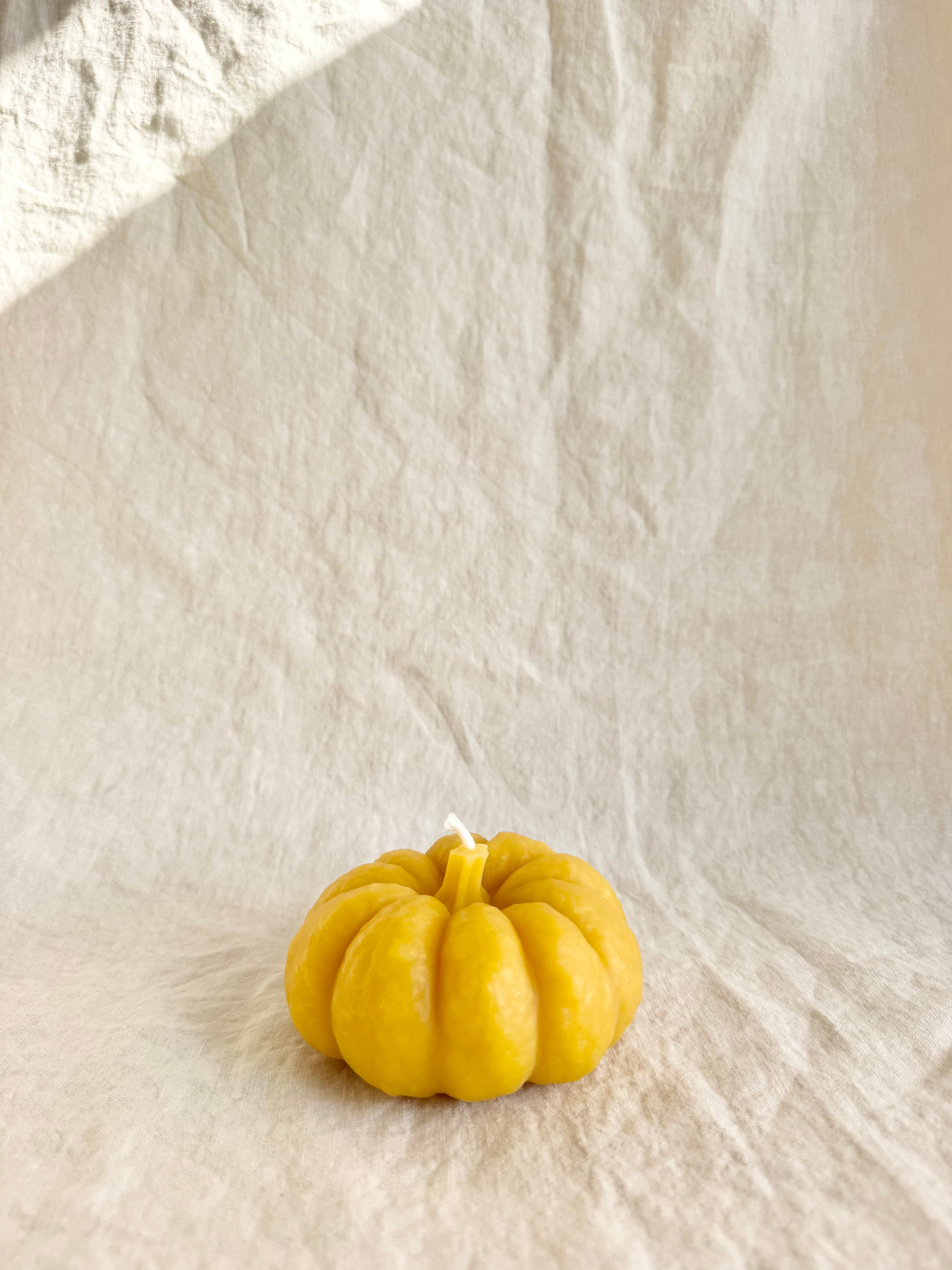 Pumpkin Beeswax Candle