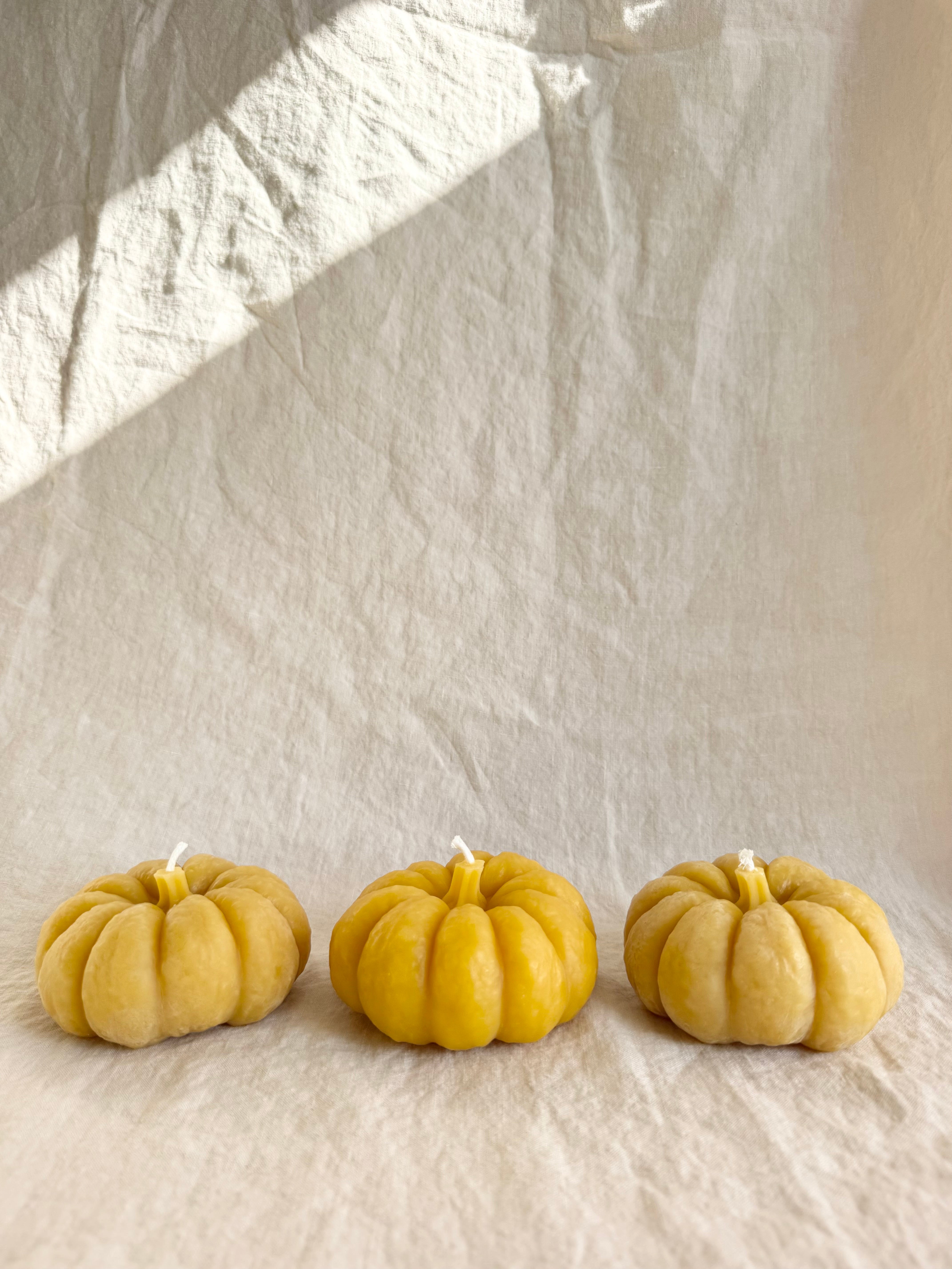 Pumpkin Beeswax Candle