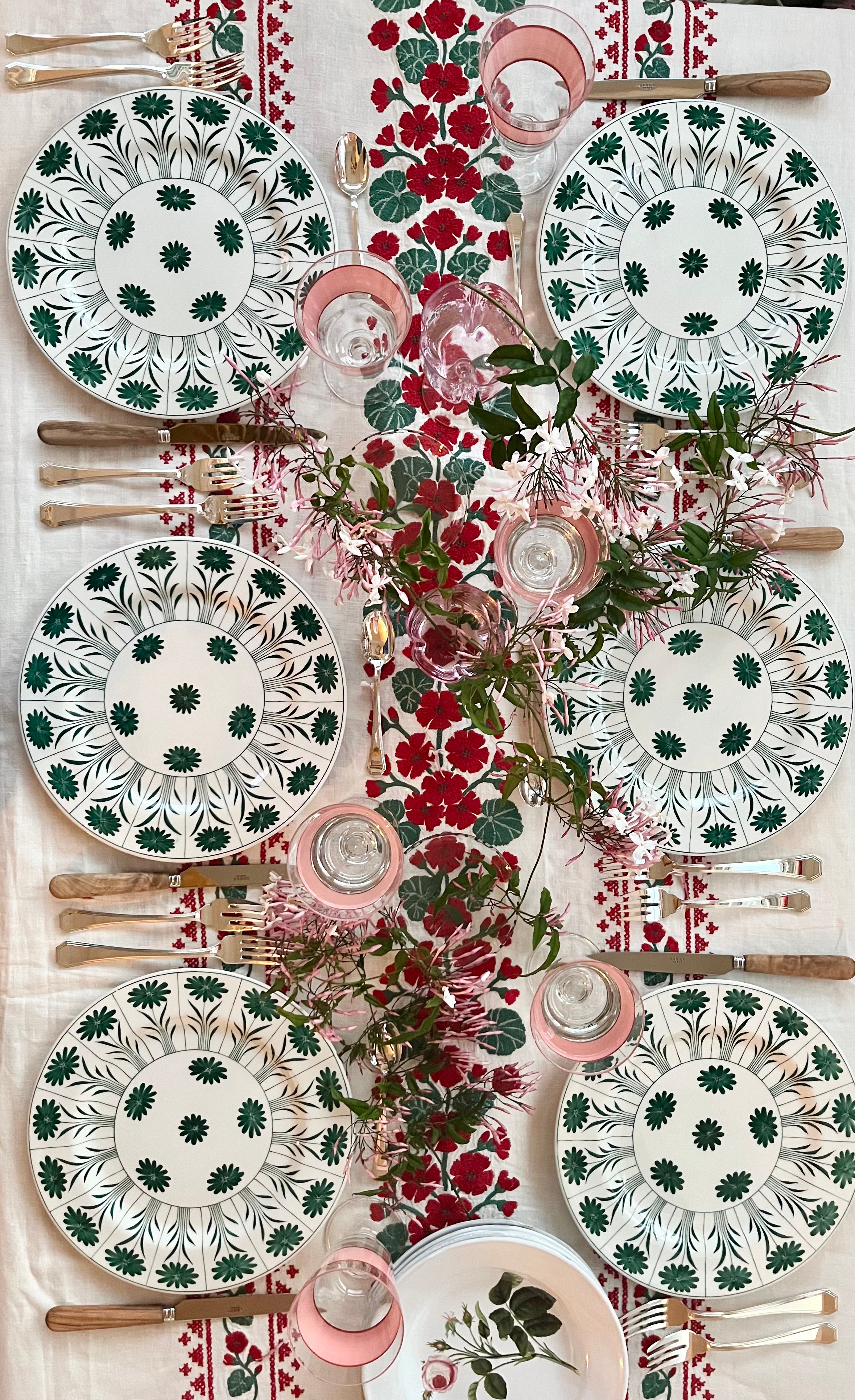 Verde Daisy Dinner Plate