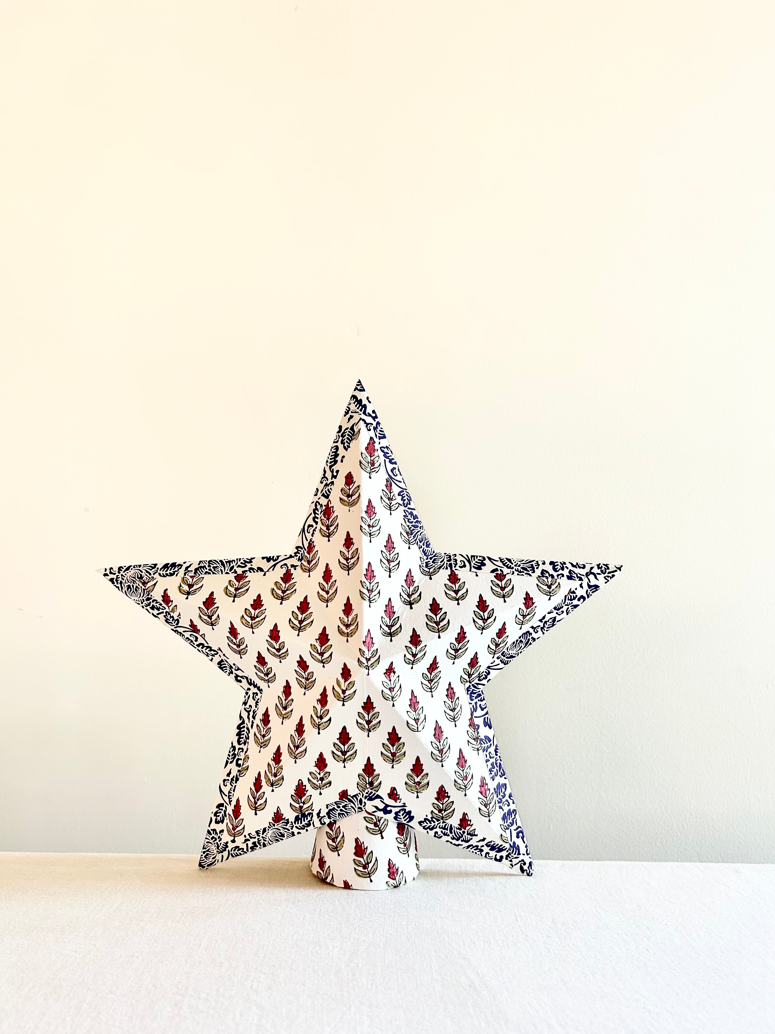 Folk Tree Topper - 14" - Red Hyacinth