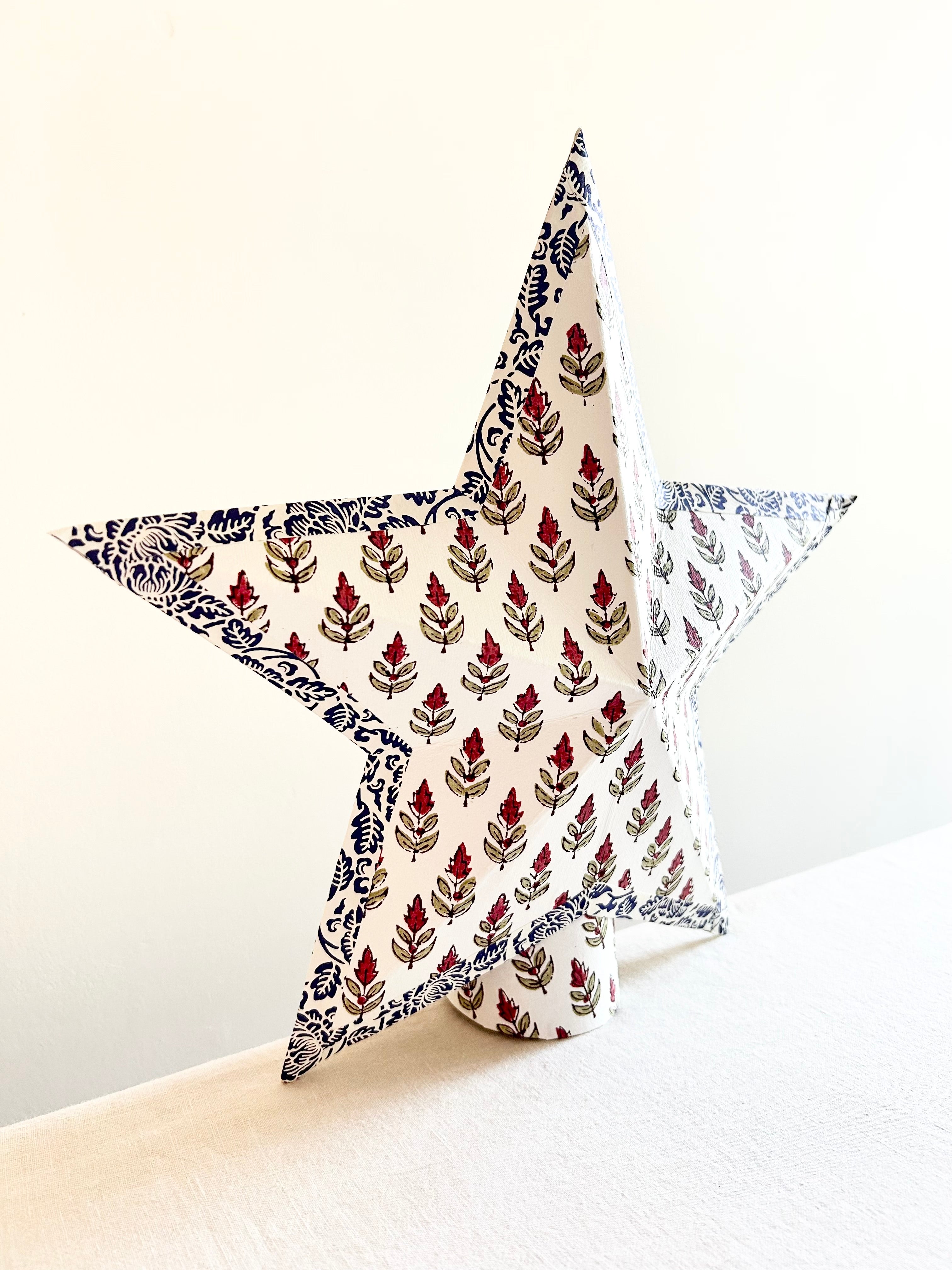 Folk Tree Topper - 14" - Red Hyacinth