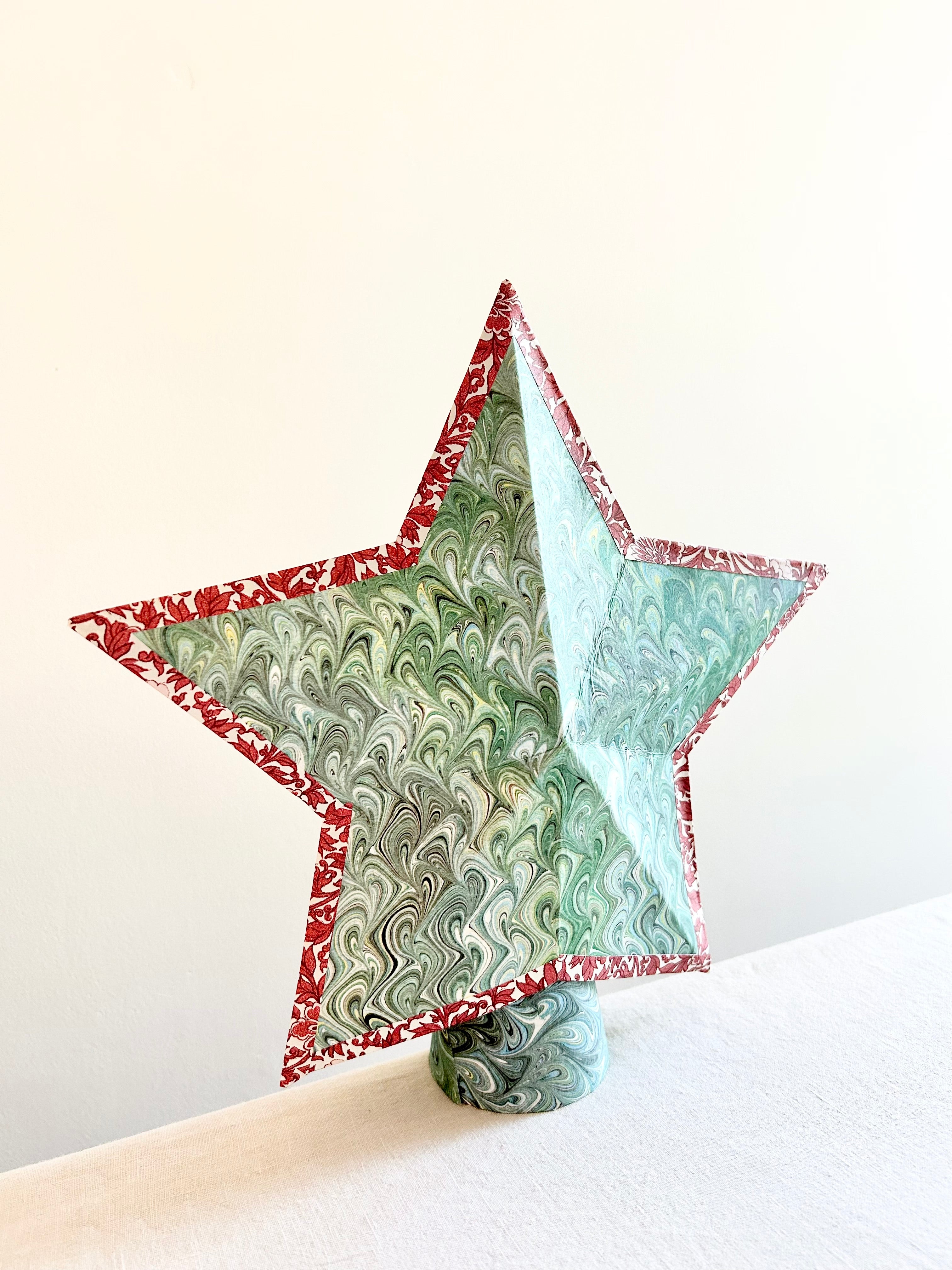 Folk Tree Topper - 11" - Marbled II