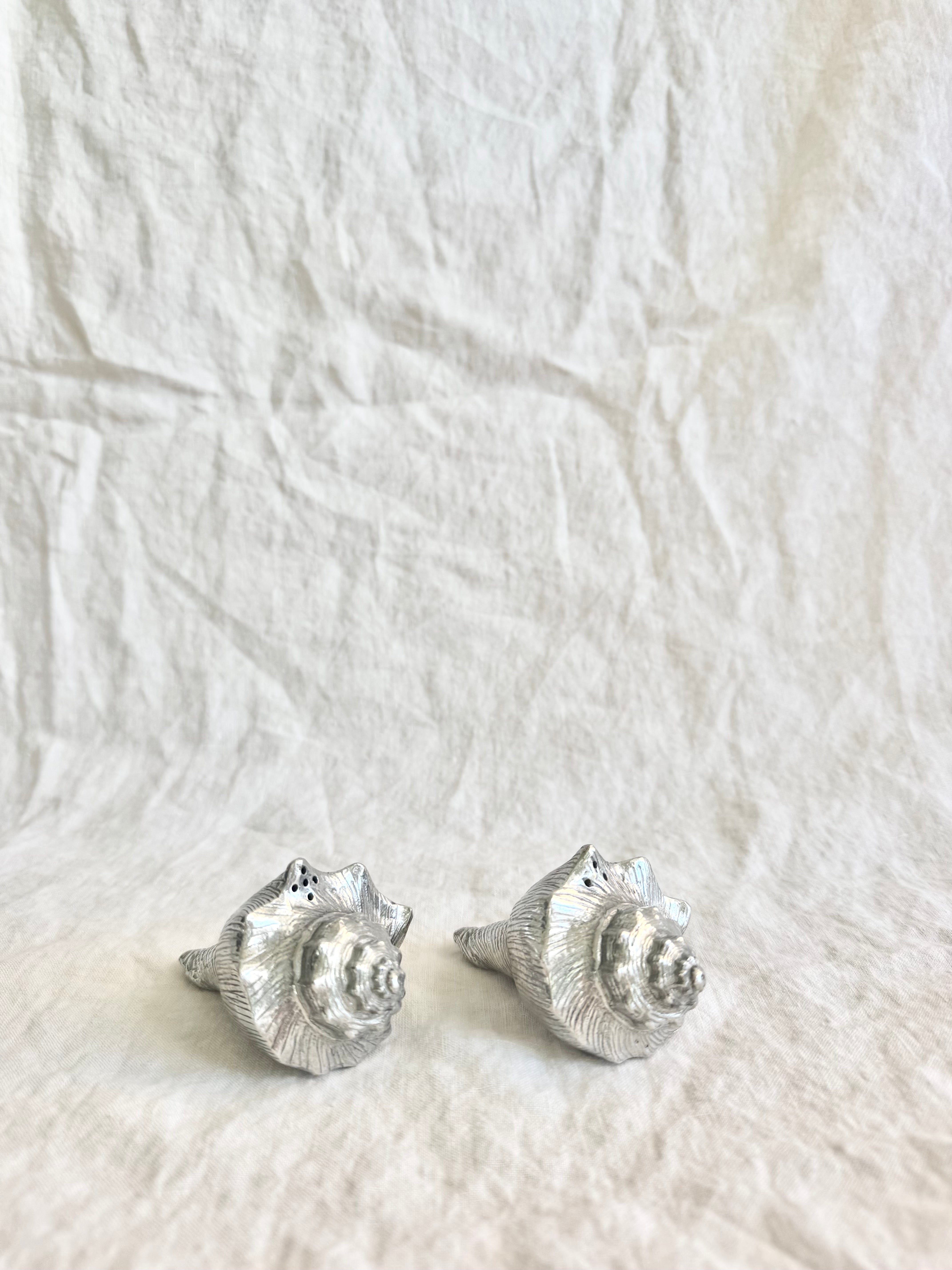 Pewter Conch Salt & Pepper Set