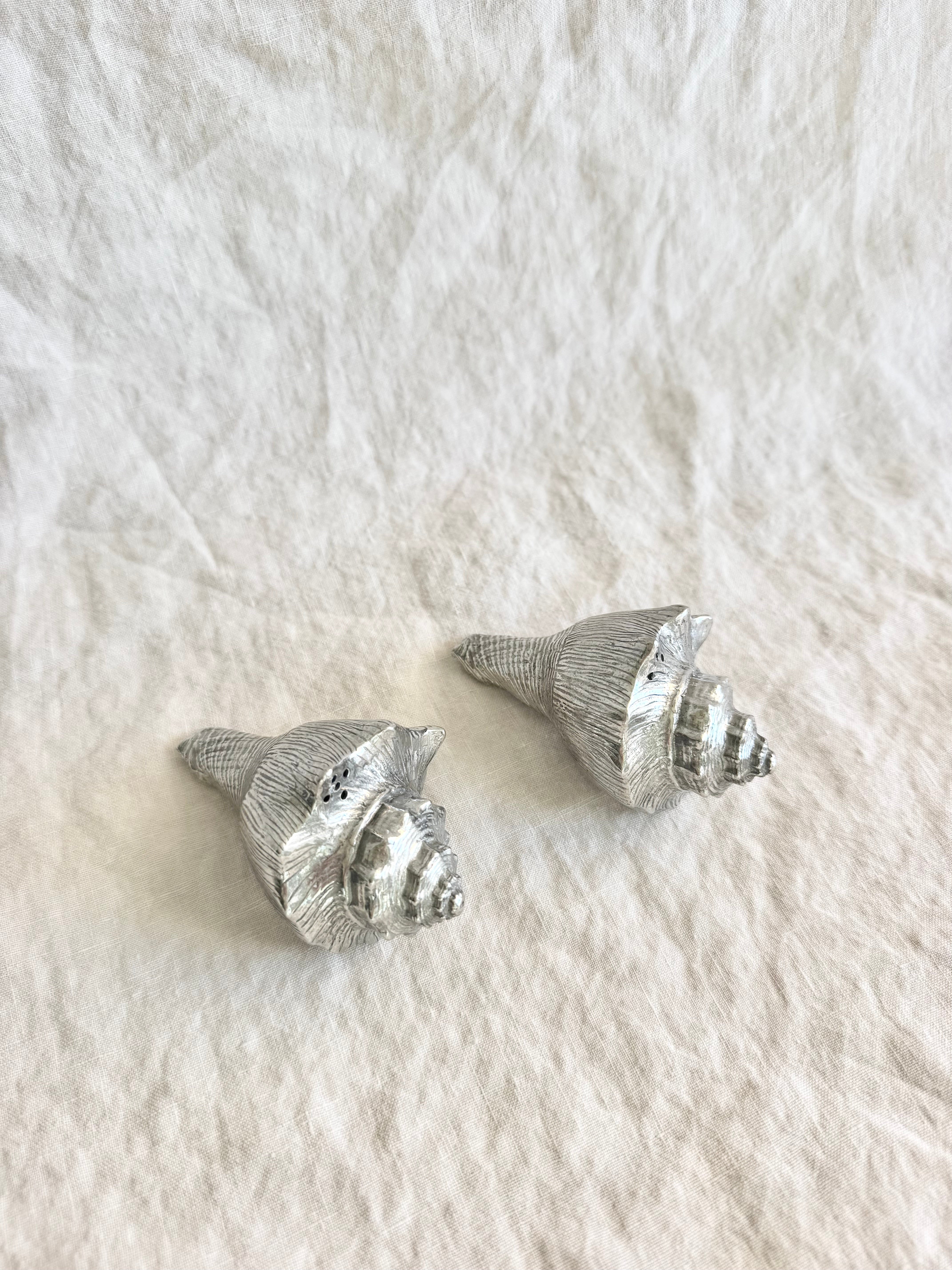 Pewter Conch Salt & Pepper Set