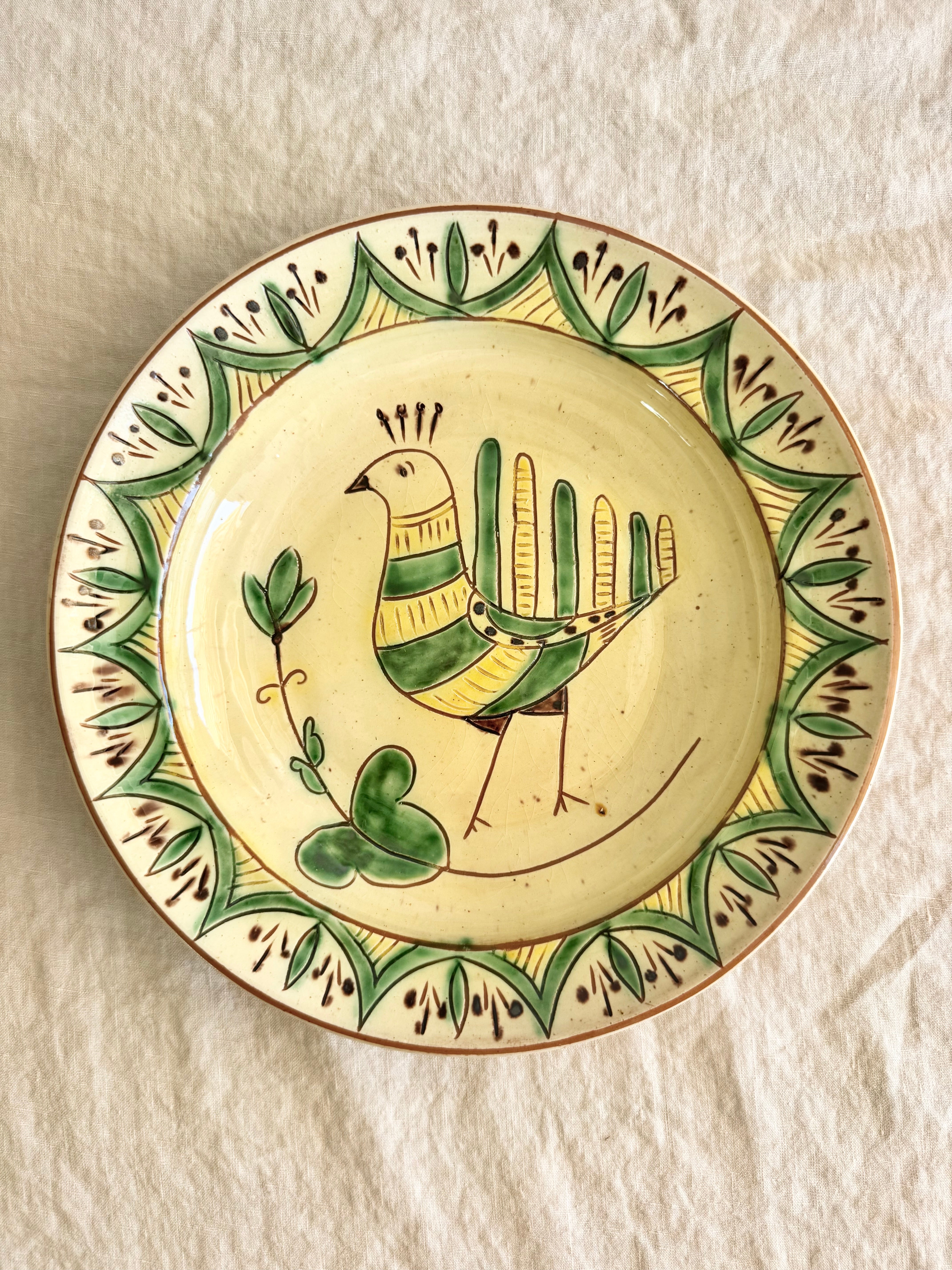 Bukowina Romanian Quail  Dinner Plates S/2