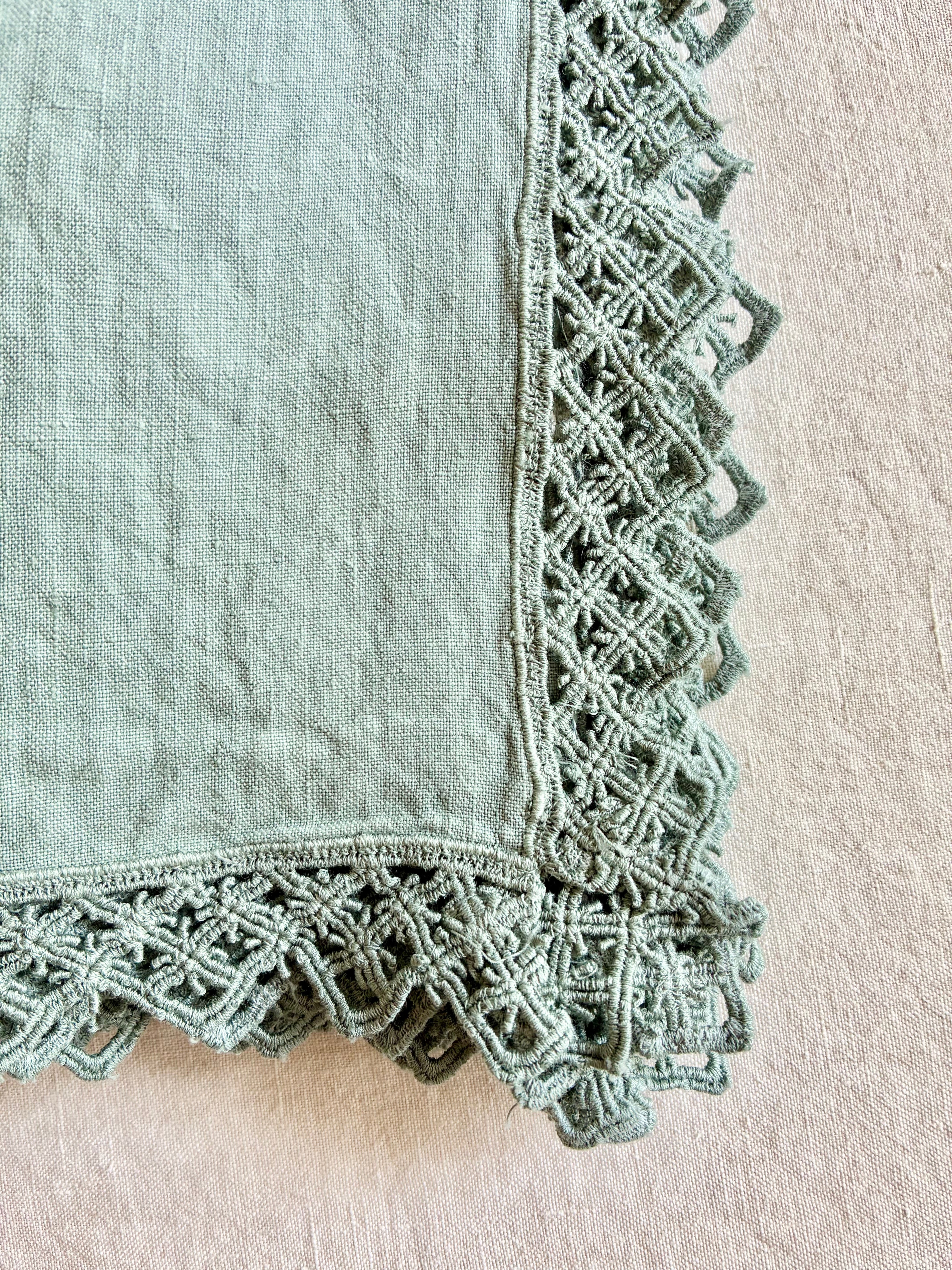 Milano Macrame Napkins - Sage S/4