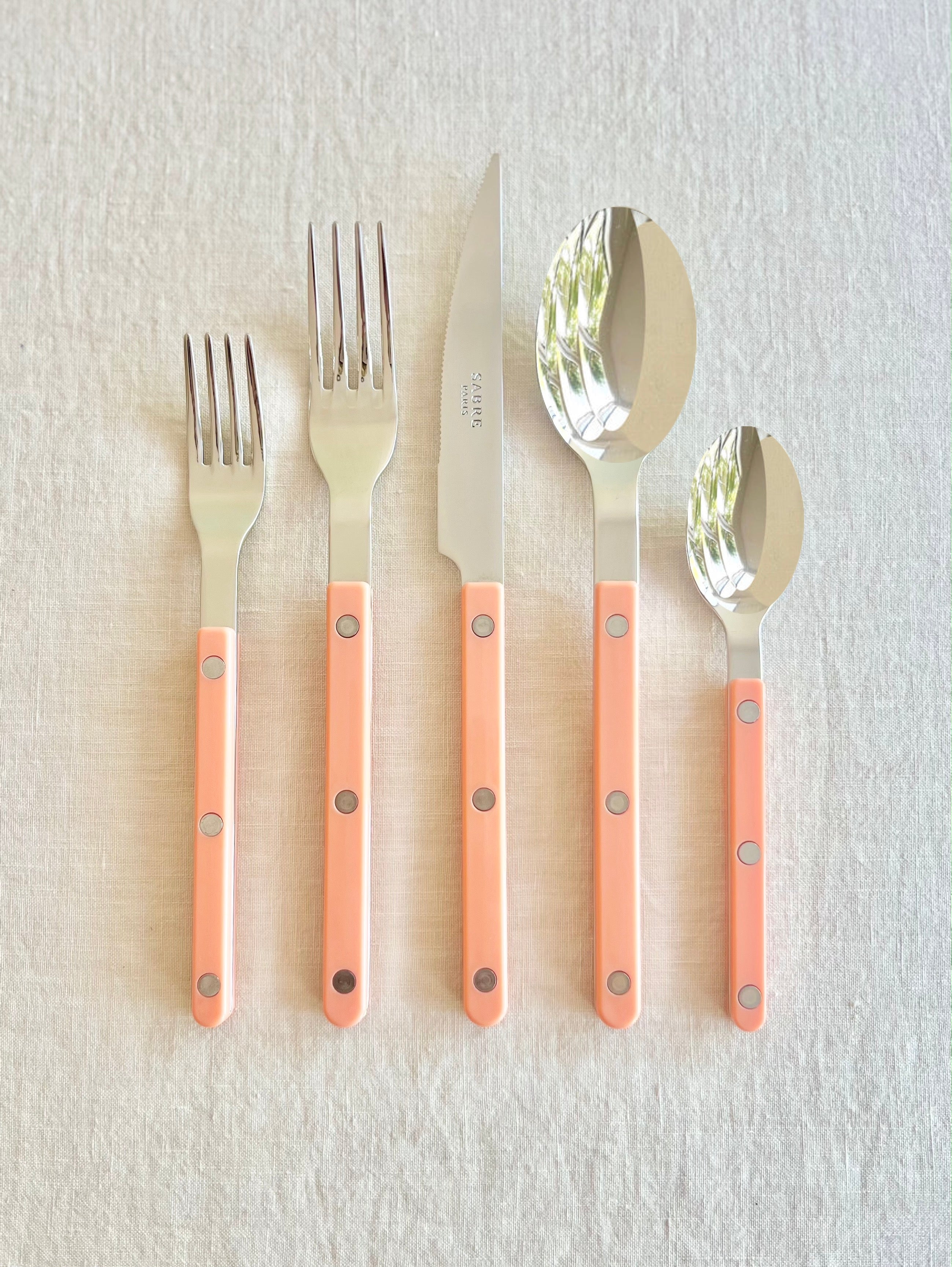 Bistro Peach Flatware - 5 piece set