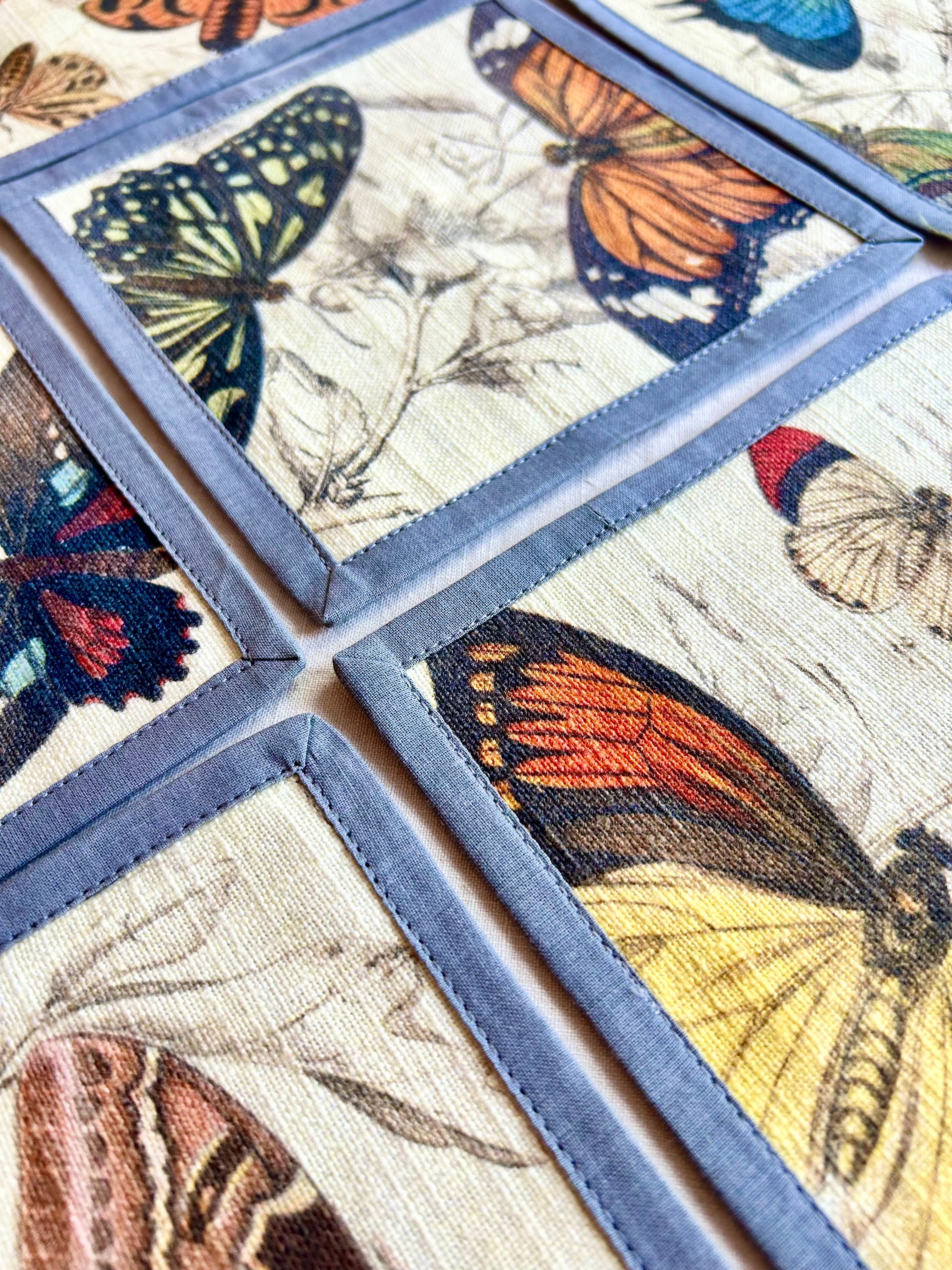 Butterfly Cocktail Napkins S/6