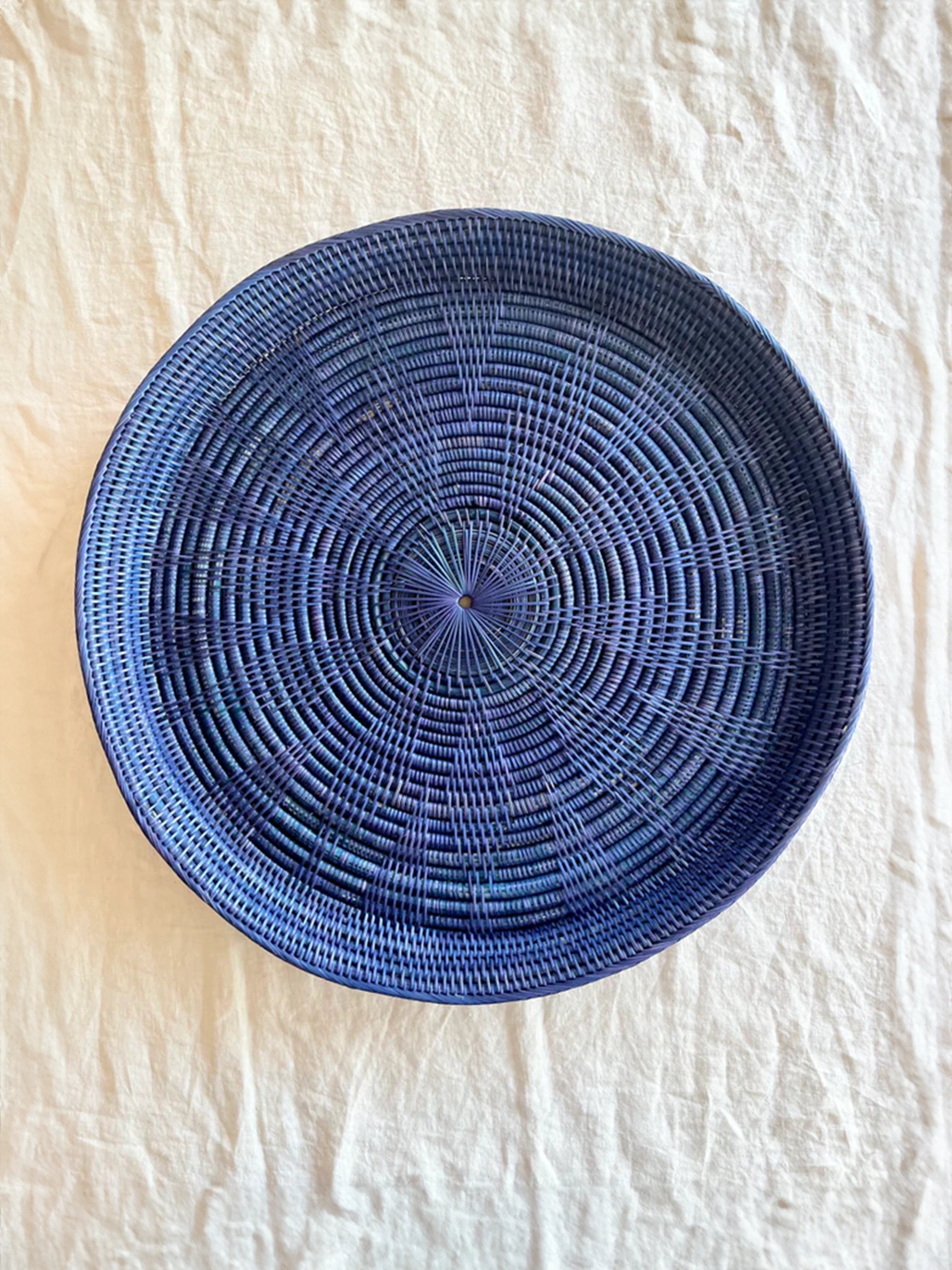 Khmer Grass Tray Indigo - 30"