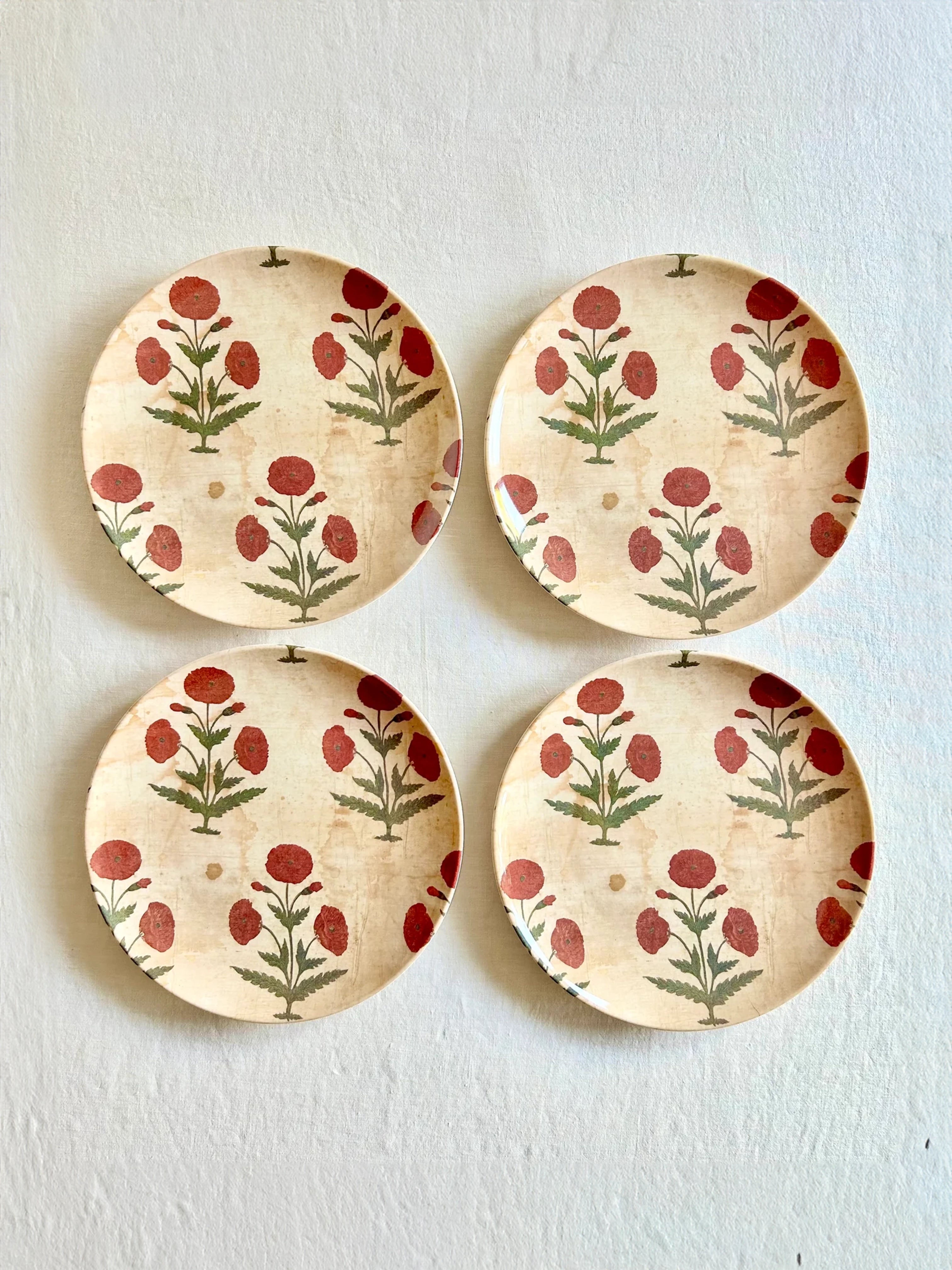 Mughal Melamine Dinner Plates S/4