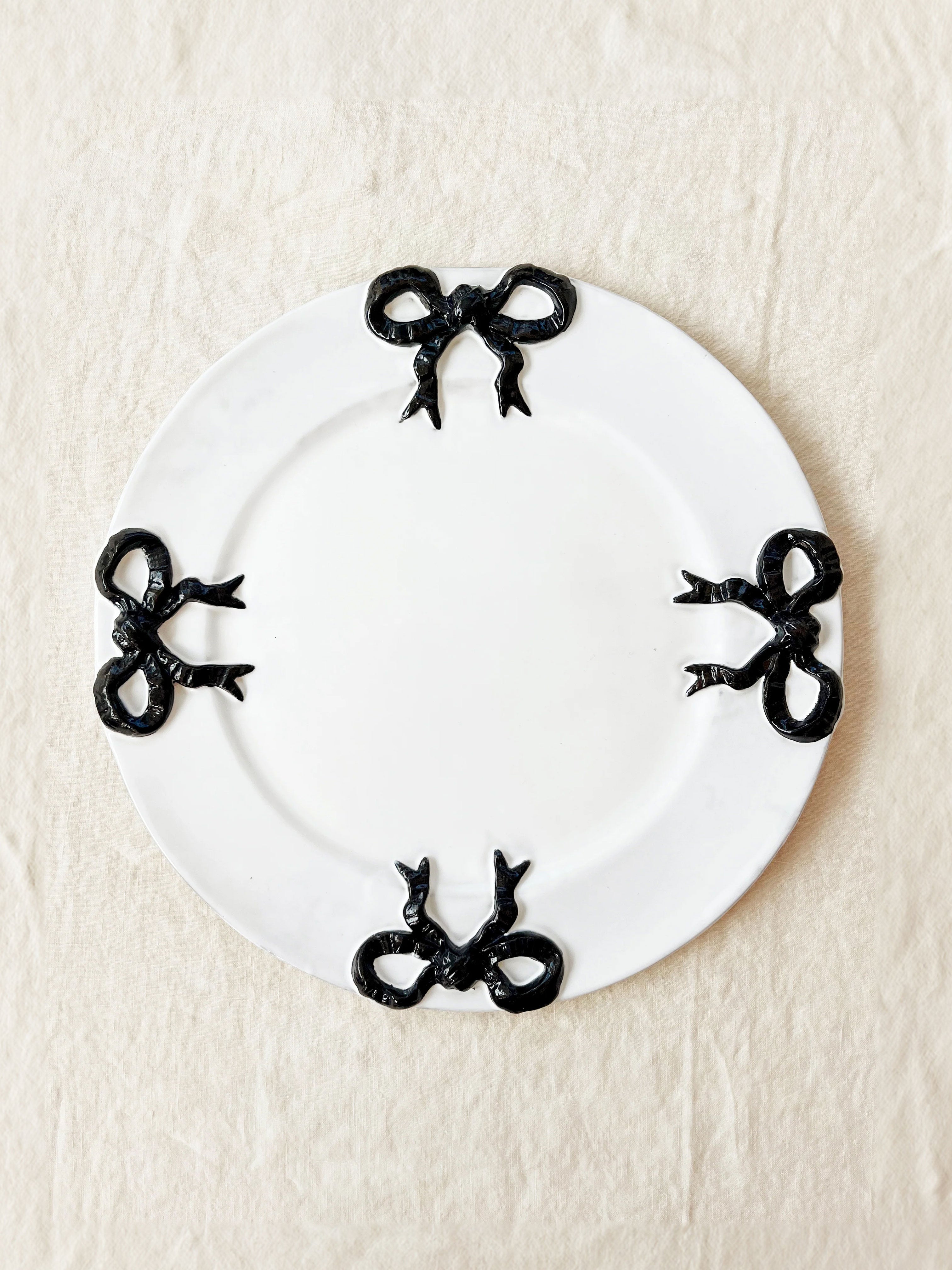 PRE-ORDER- Colette Edition Service Plate -Black Bow