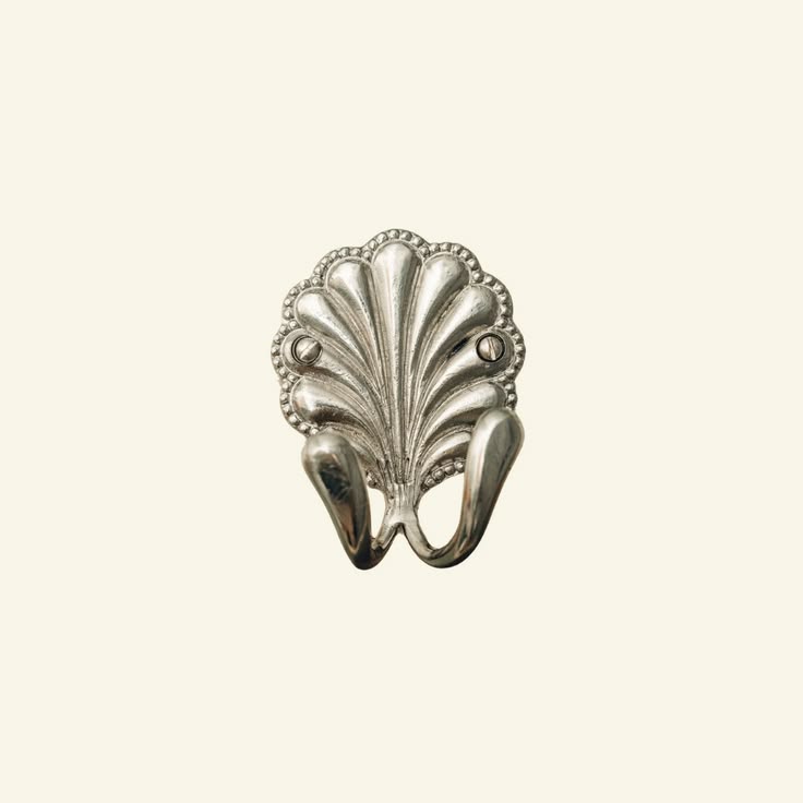 Shell Double Hook- Chrome