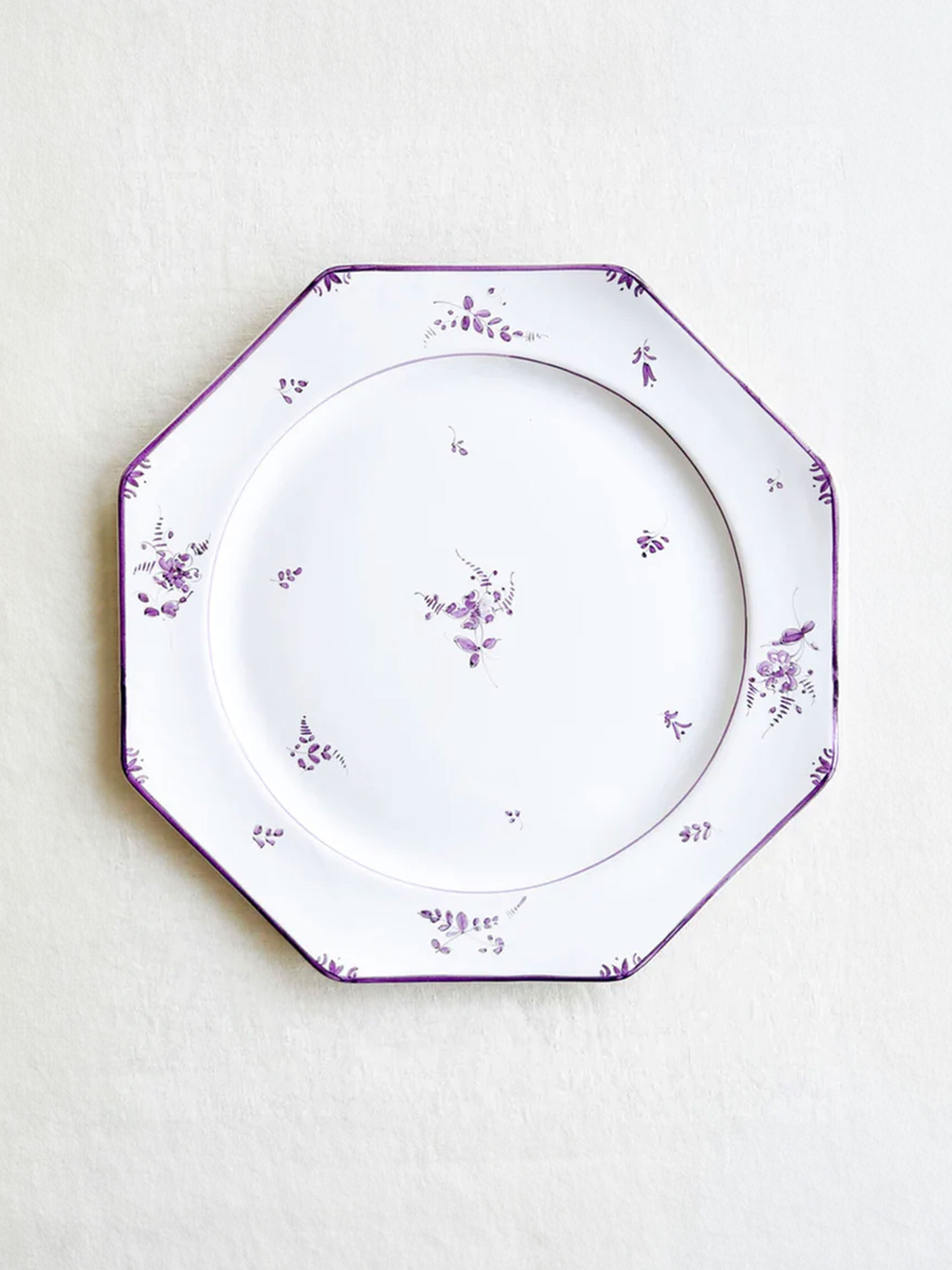 Sainte Marie Charger Plate ~ Alouette ~ Lilac - S/4