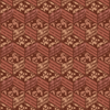 rhubarb domino dress print detail, red, rust and brown geometric print
