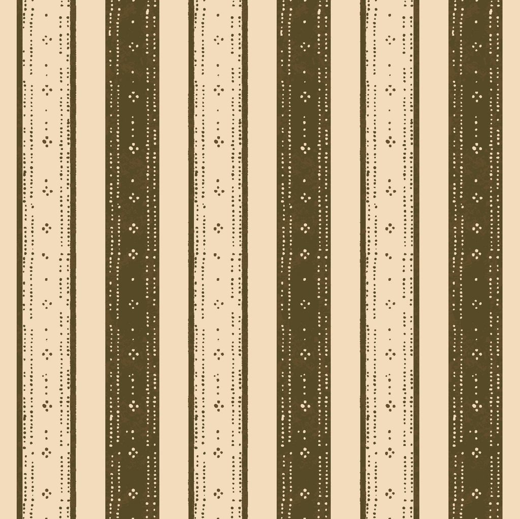 remy stripe brown and cream pattern detail