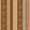 brown, rust and cream rectangular stripe tablecloth, esme stripe print detail view