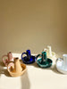 glazed ceramic taper candle holder with all color options